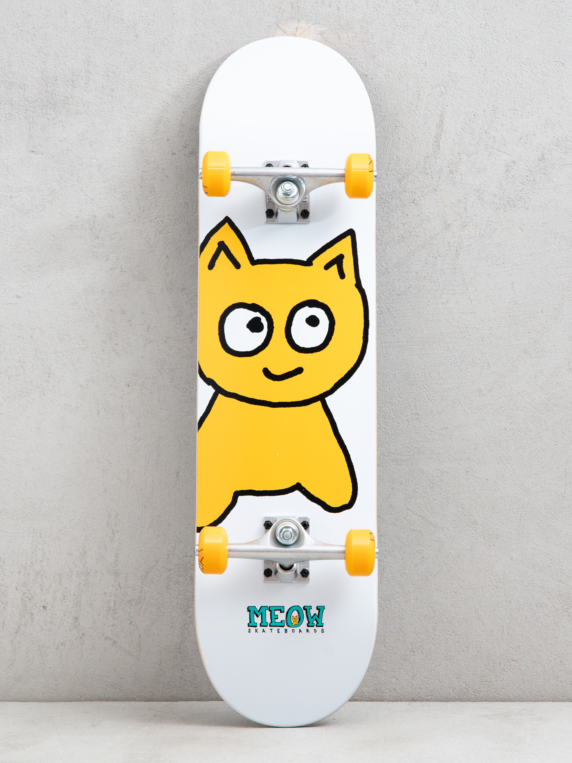 Скейтборд Meow Skateboards Big Cat (white)