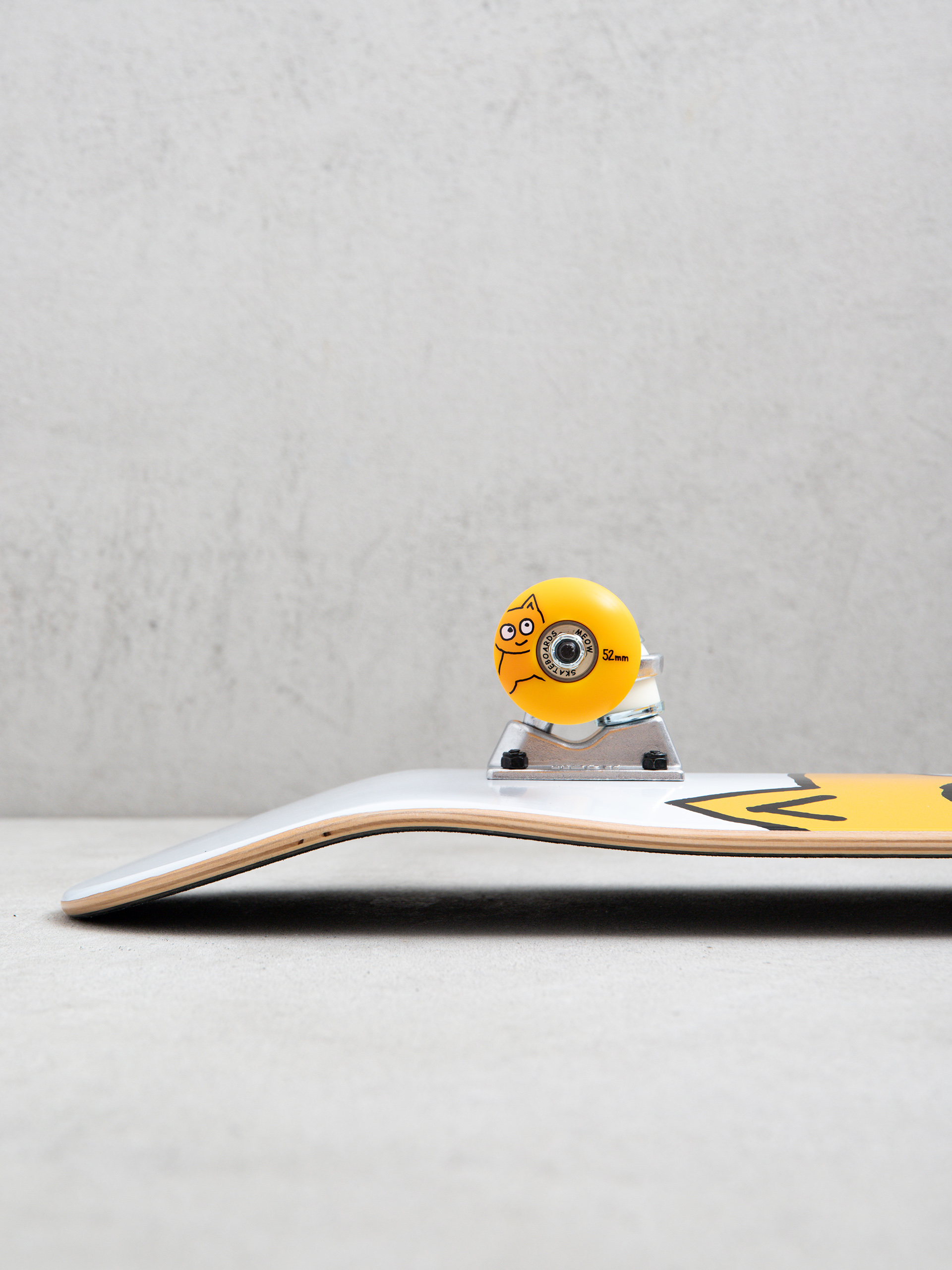 Скейтборд Meow Skateboards Big Cat (white)