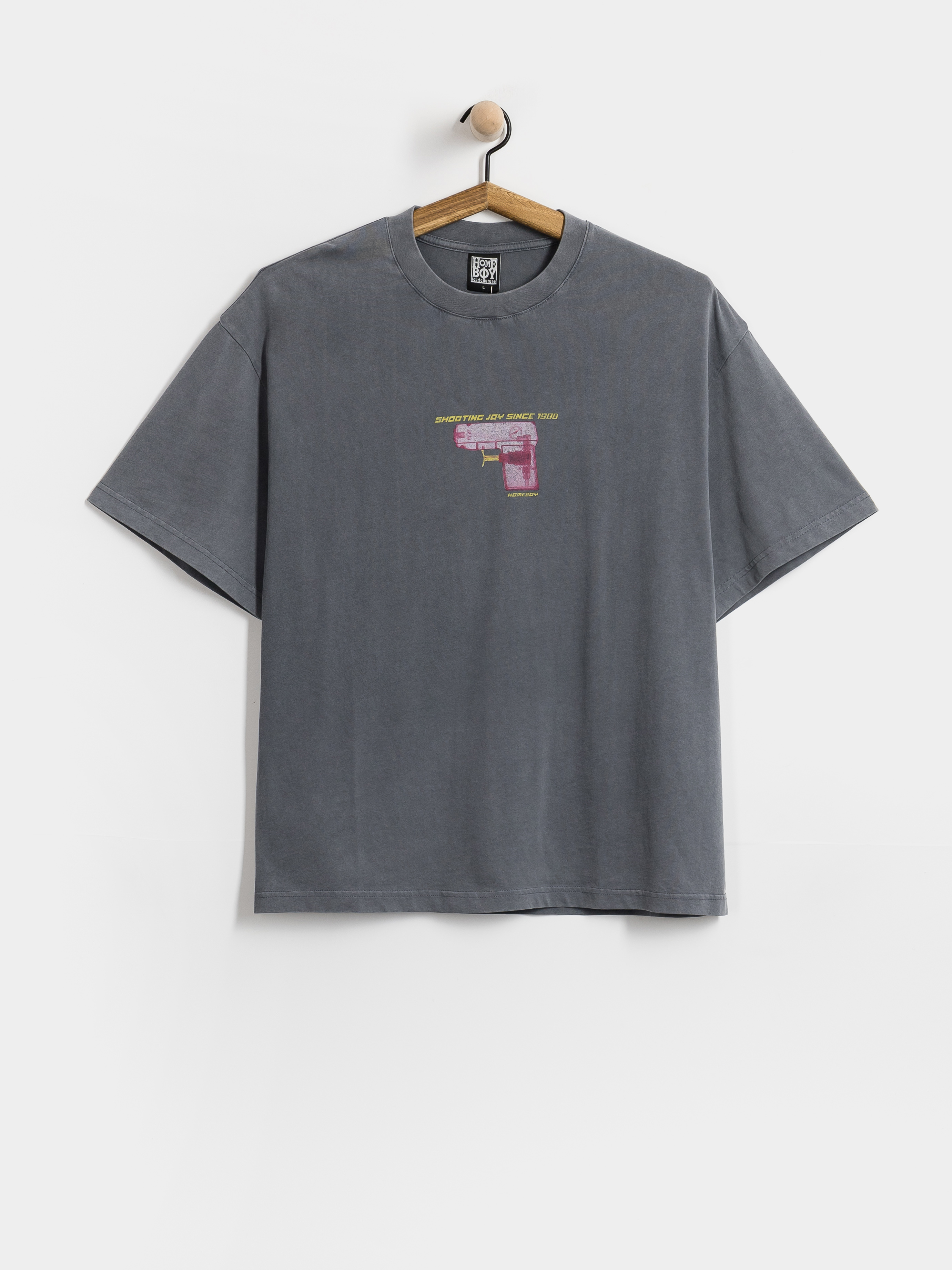 Тениска Homeboy Water Gun (washed grey)