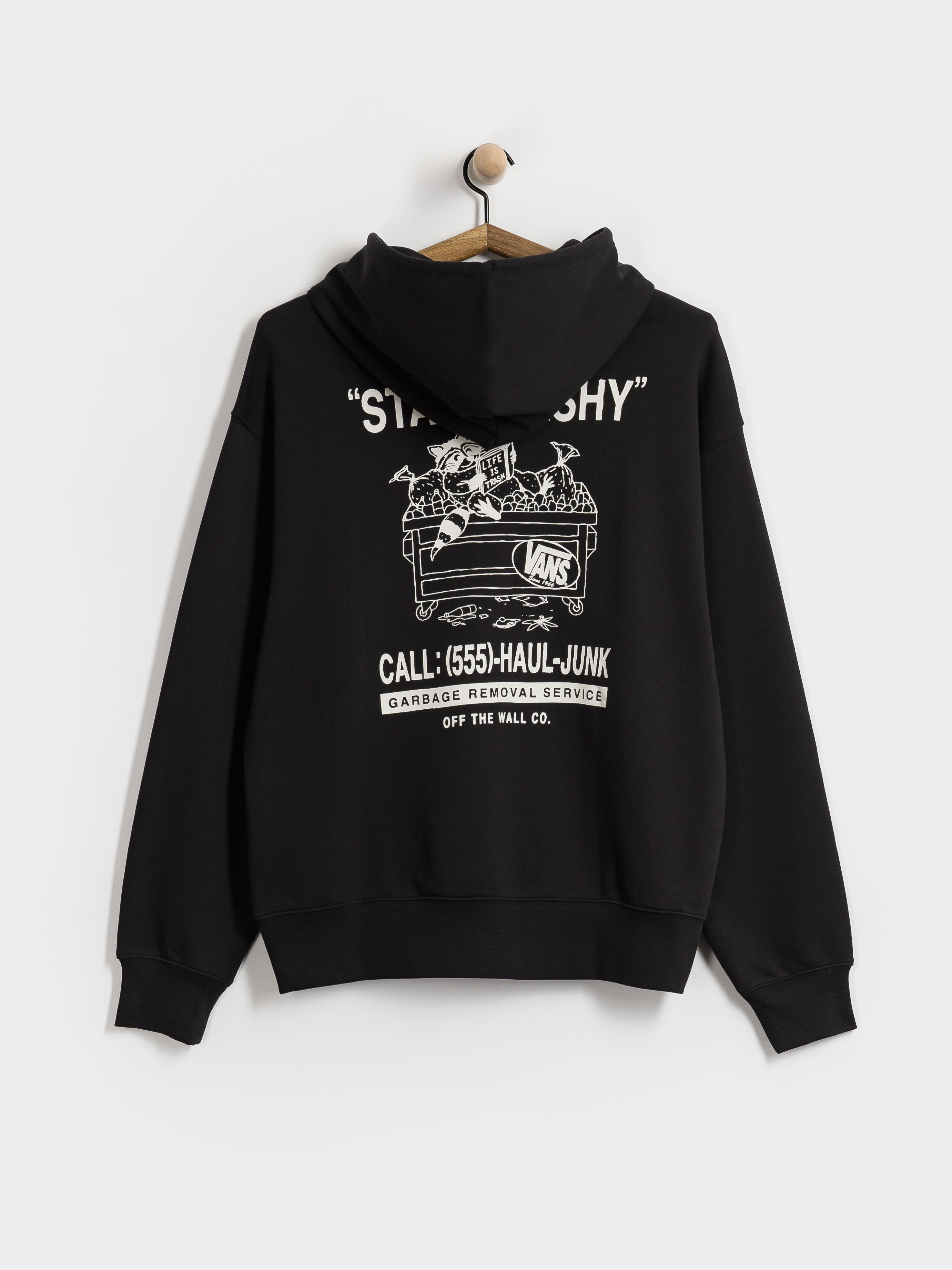 Суитшърт с качулка Vans Trashy HD (black)