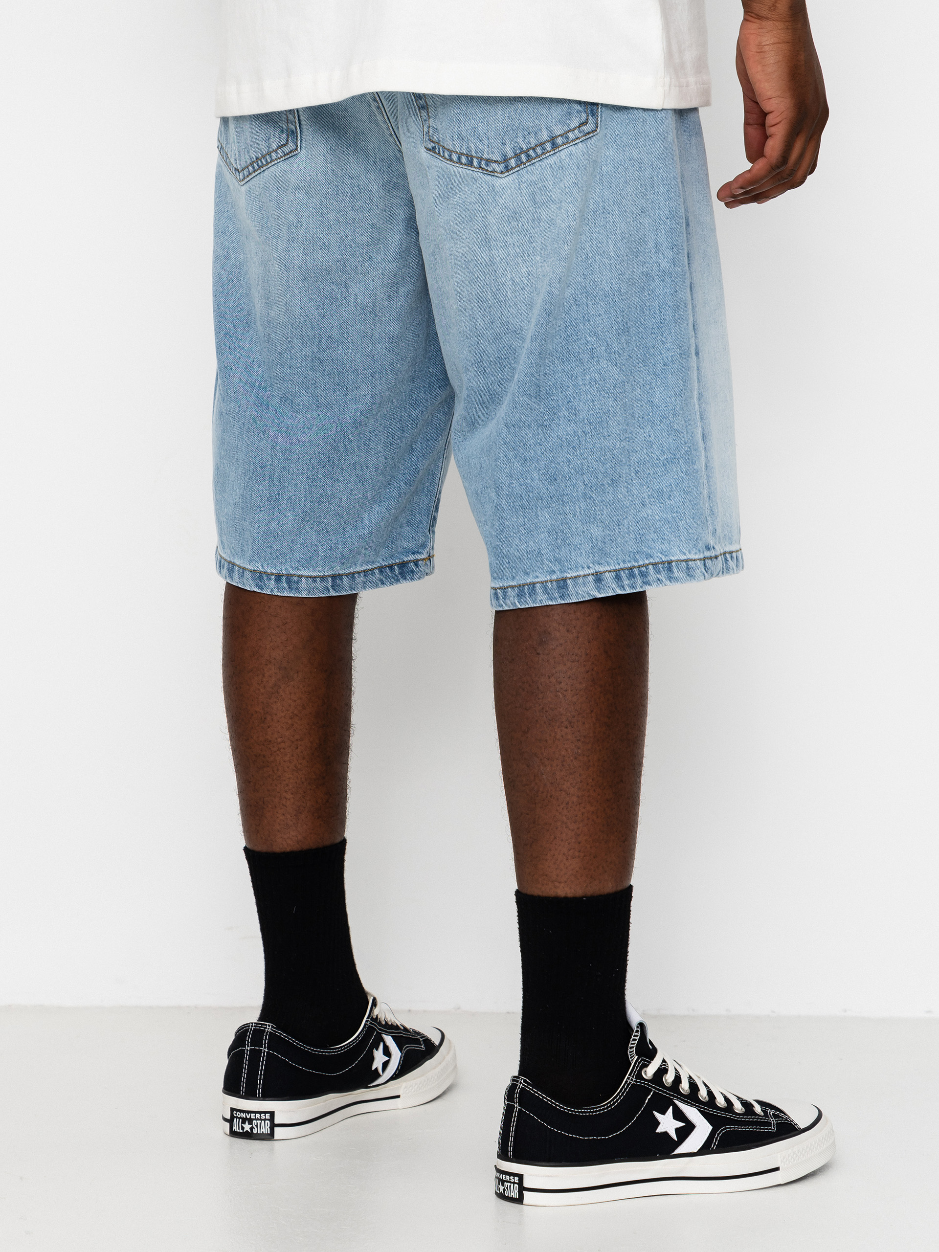 Къси панталони Carhartt WIP Landon (blue heavy worn bleached)