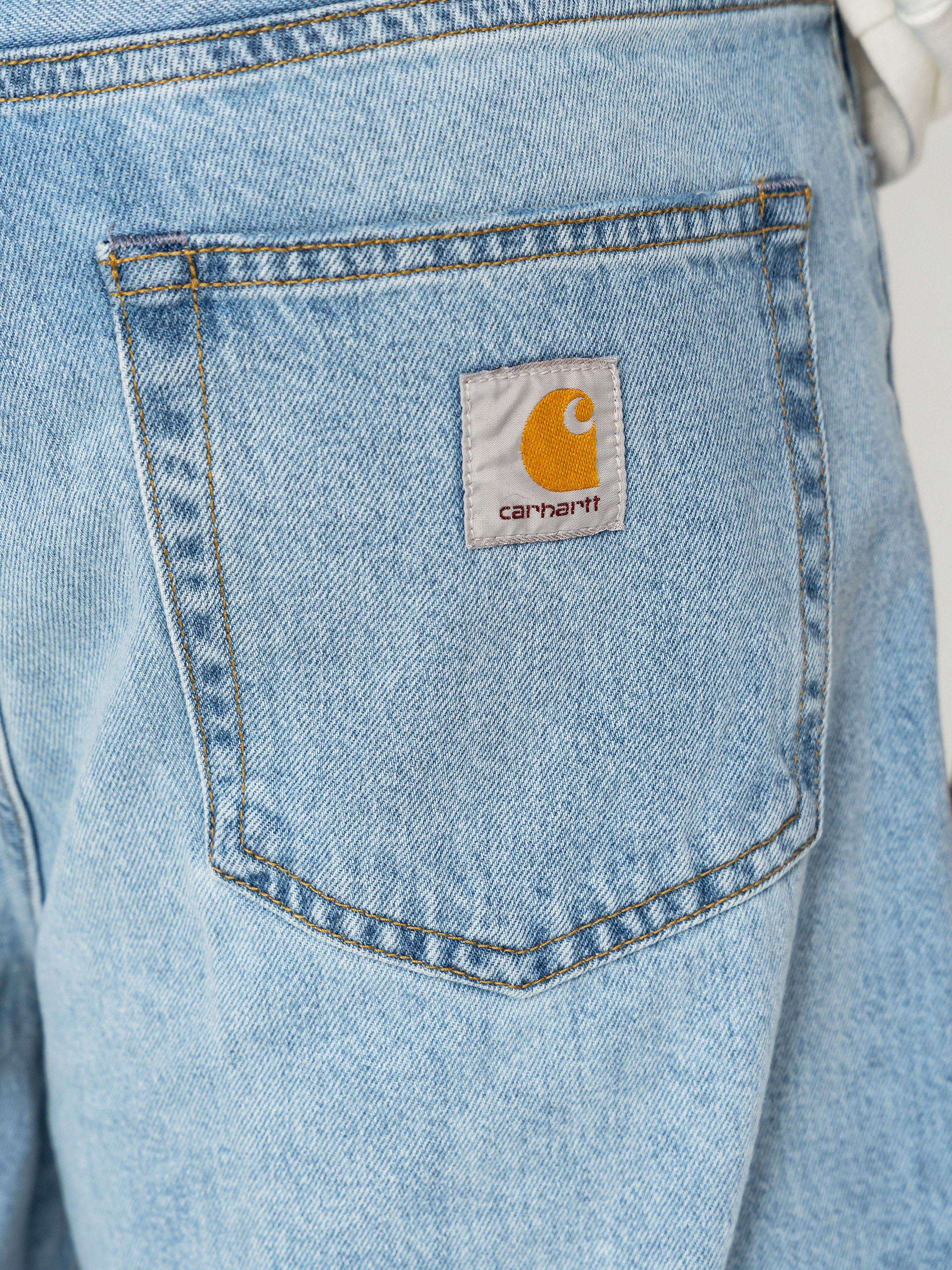Къси панталони Carhartt WIP Landon (blue heavy worn bleached)