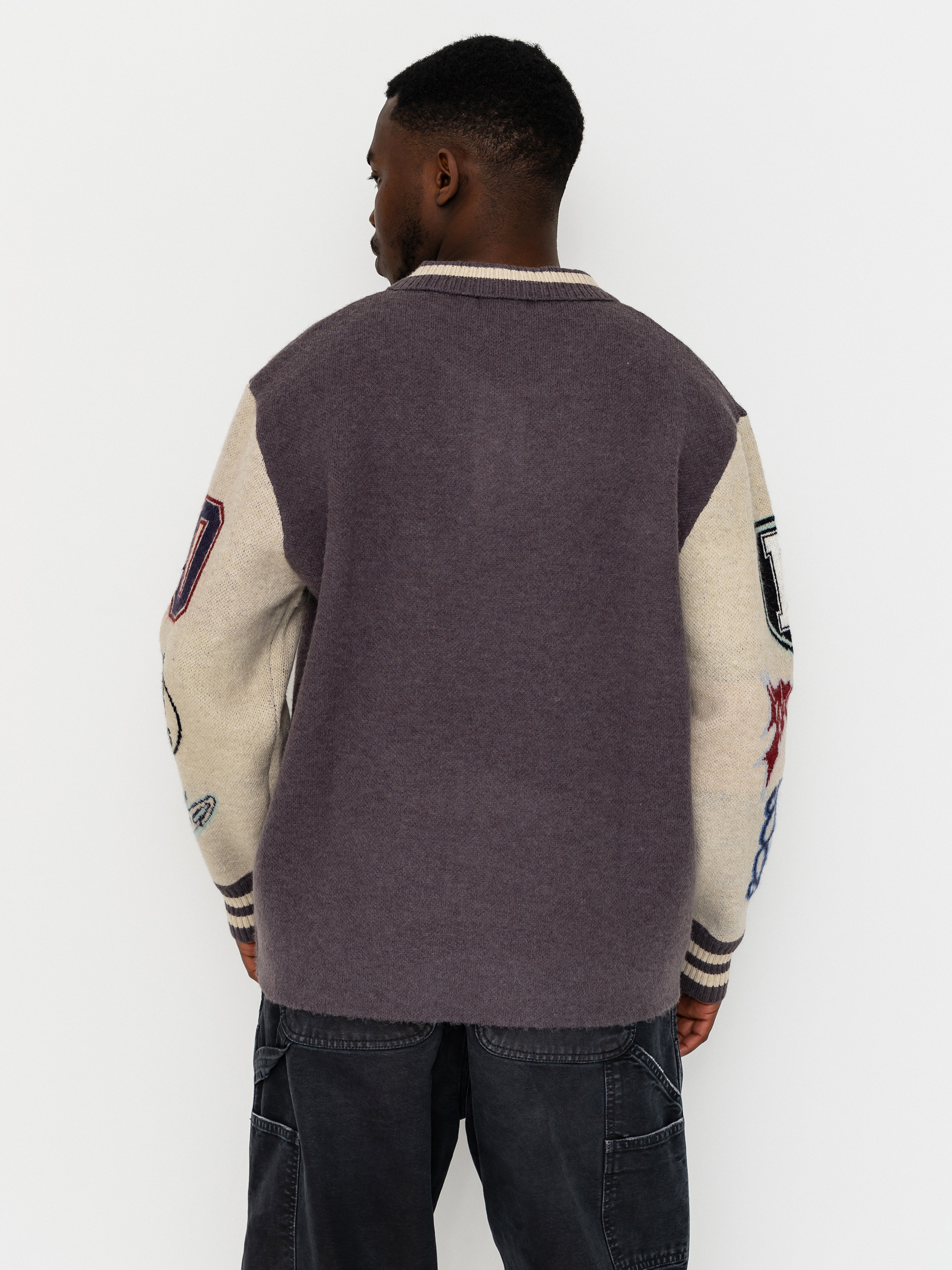 Пуловер RipNDip Run It Up Knit (charoal cream)