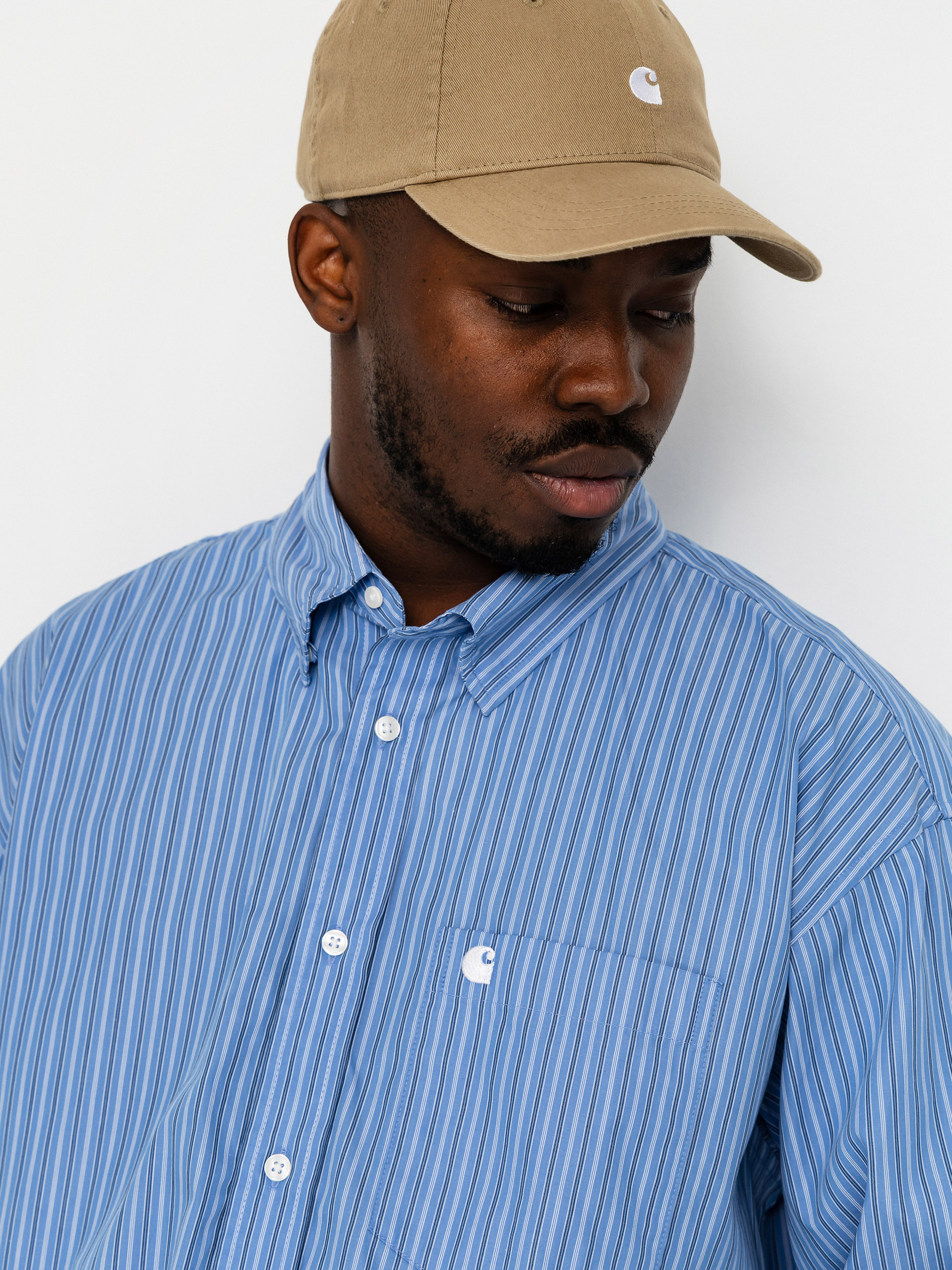 Риза Carhartt WIP Keene (keene stripe curacao)