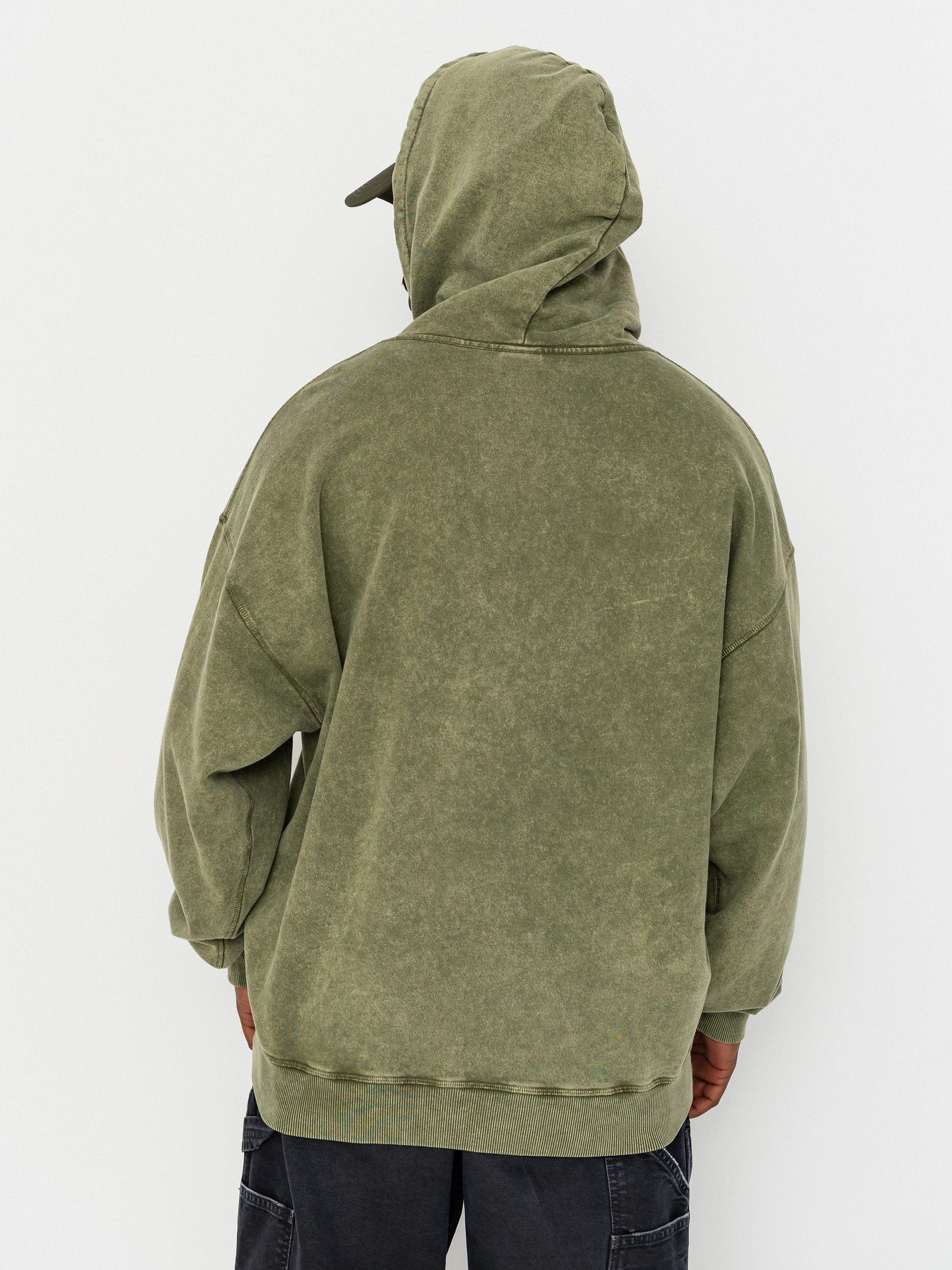 Суитшърт с качулка Polar Skate Acid Frank Soul HD (army green)