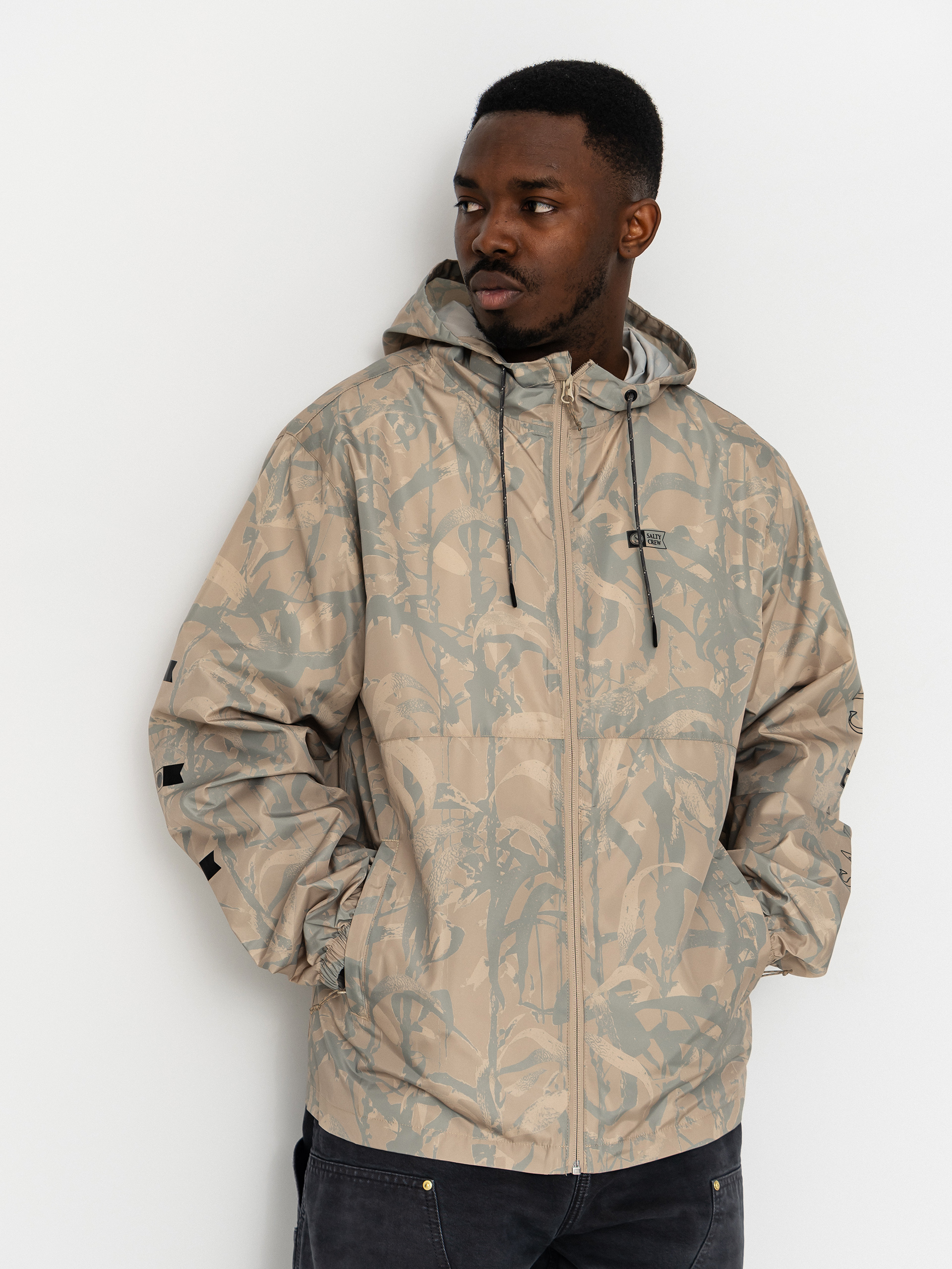 Яке Salty Crew Surface Windbreaker (light camo)