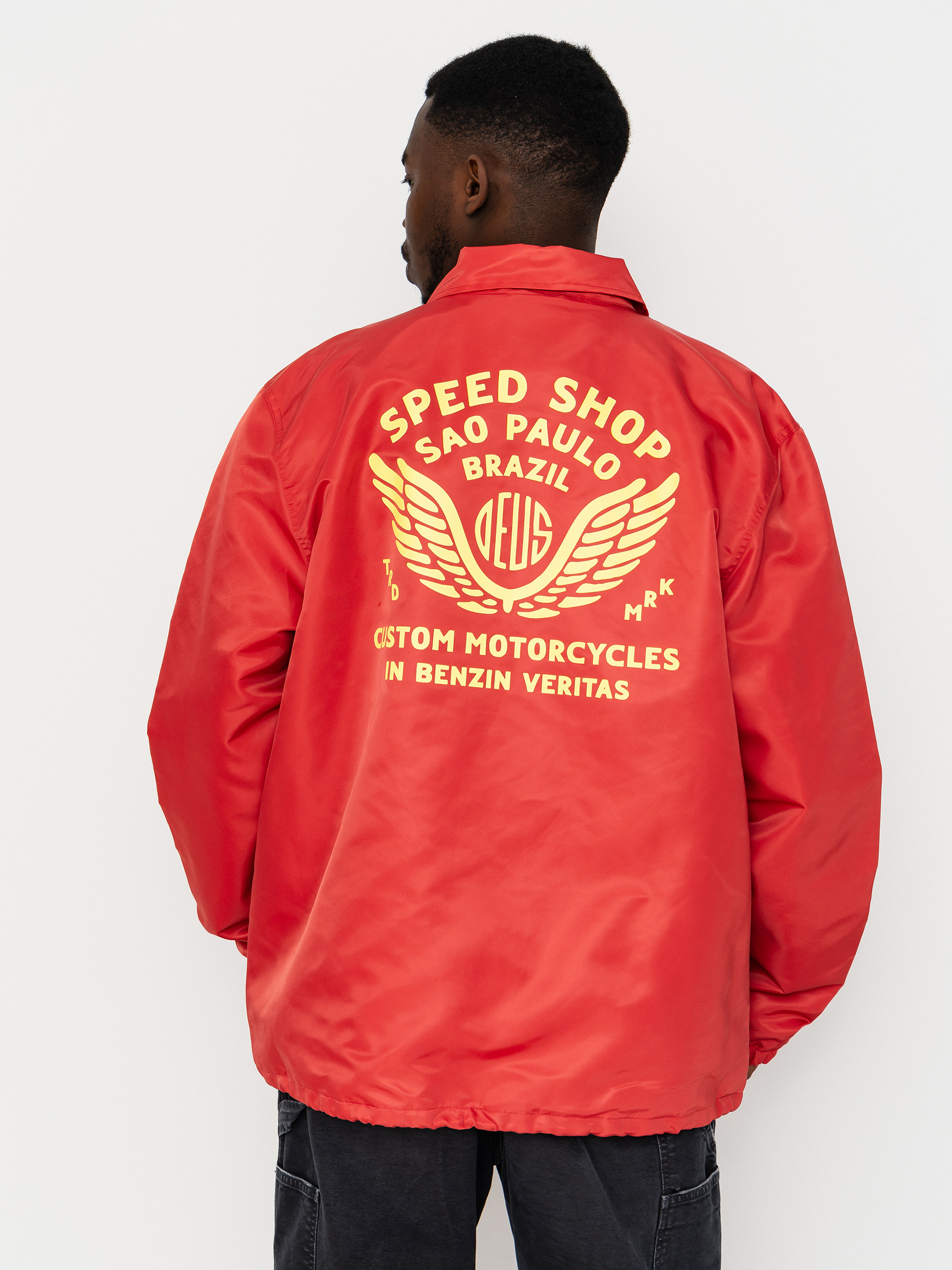 Яке Deus Ex Machina Munificence Nylon Coach (melon red)
