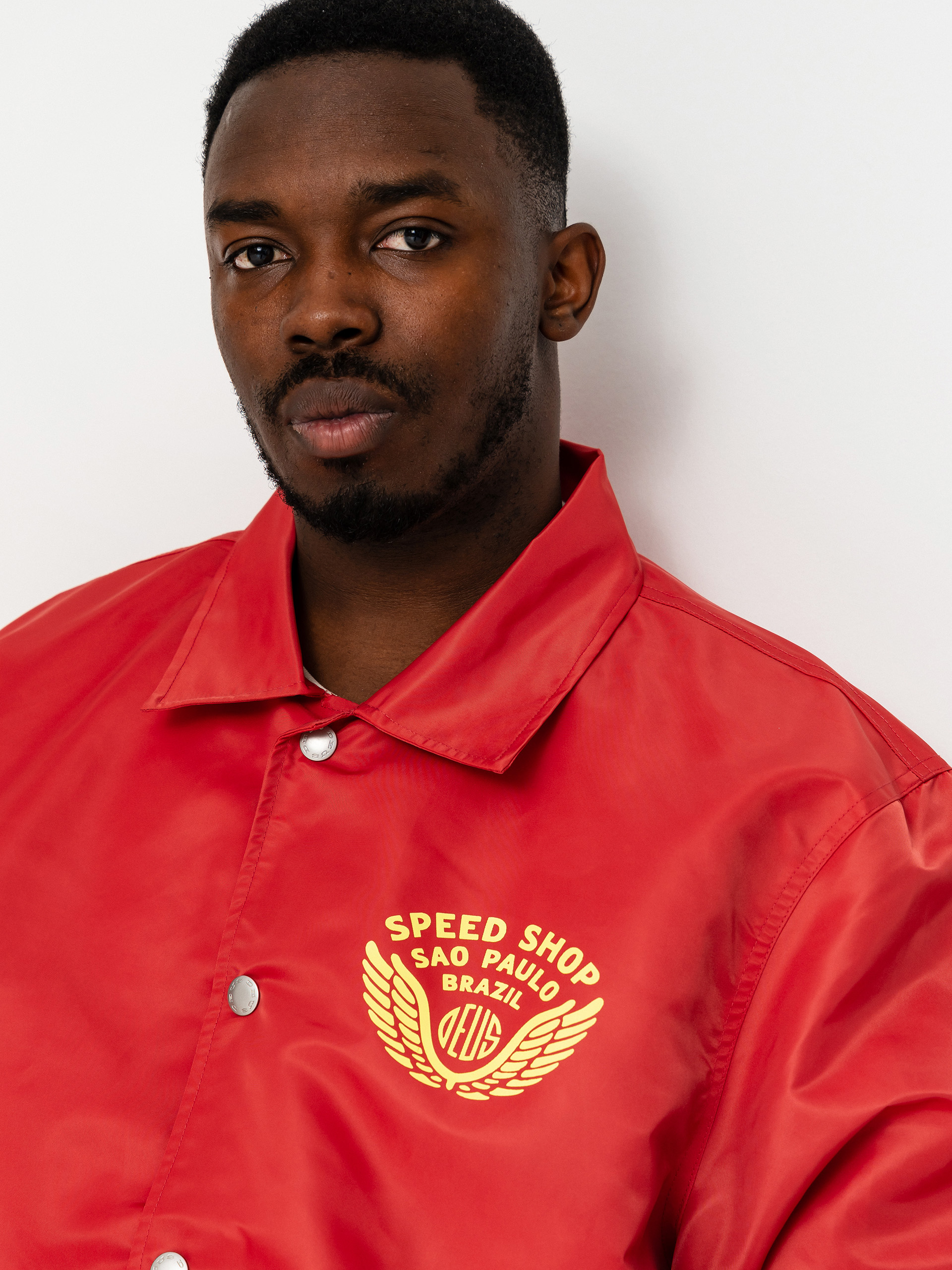 Яке Deus Ex Machina Munificence Nylon Coach (melon red)