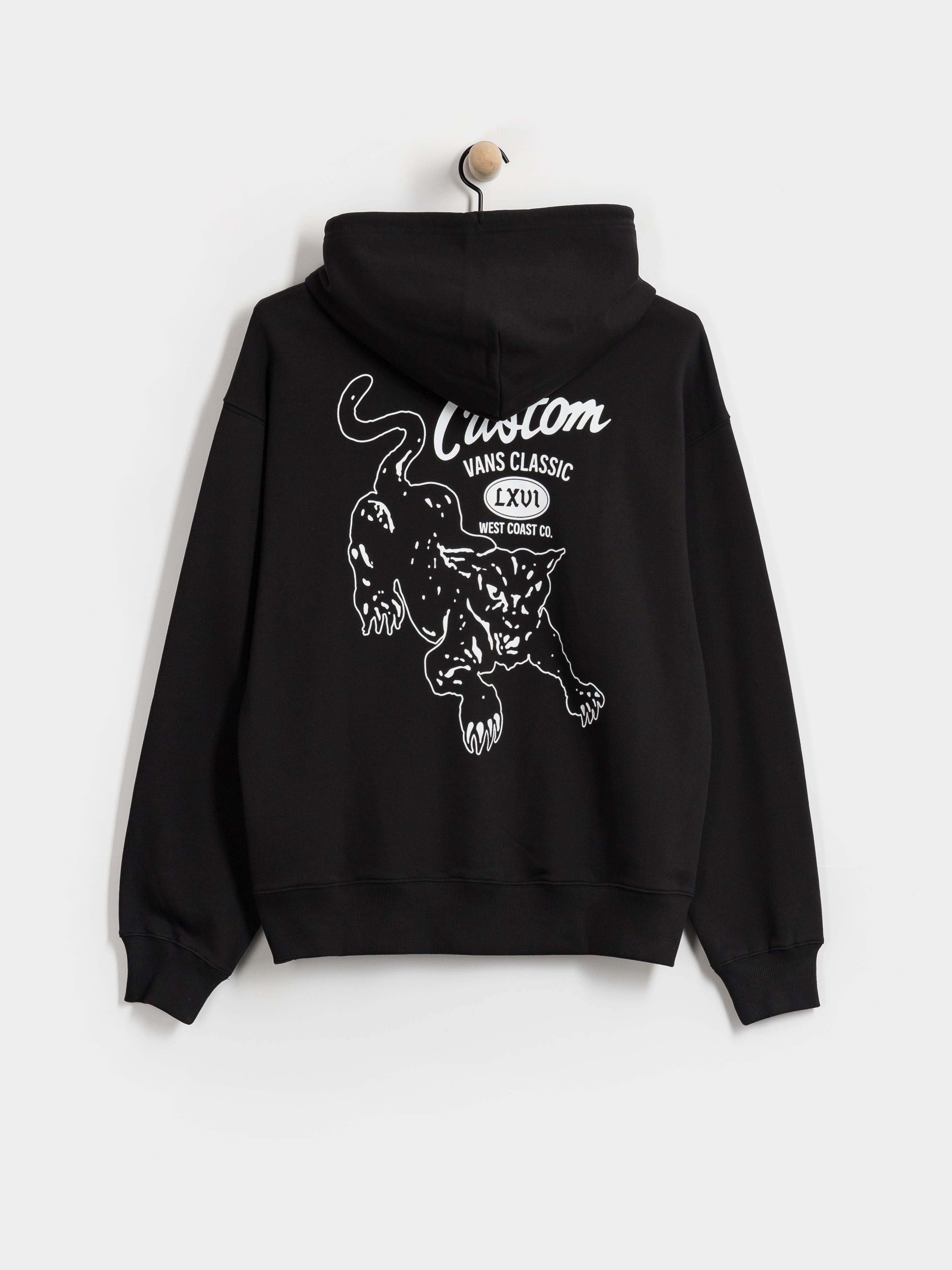 Суитшърт с качулка Vans Custom Cat HD (black)