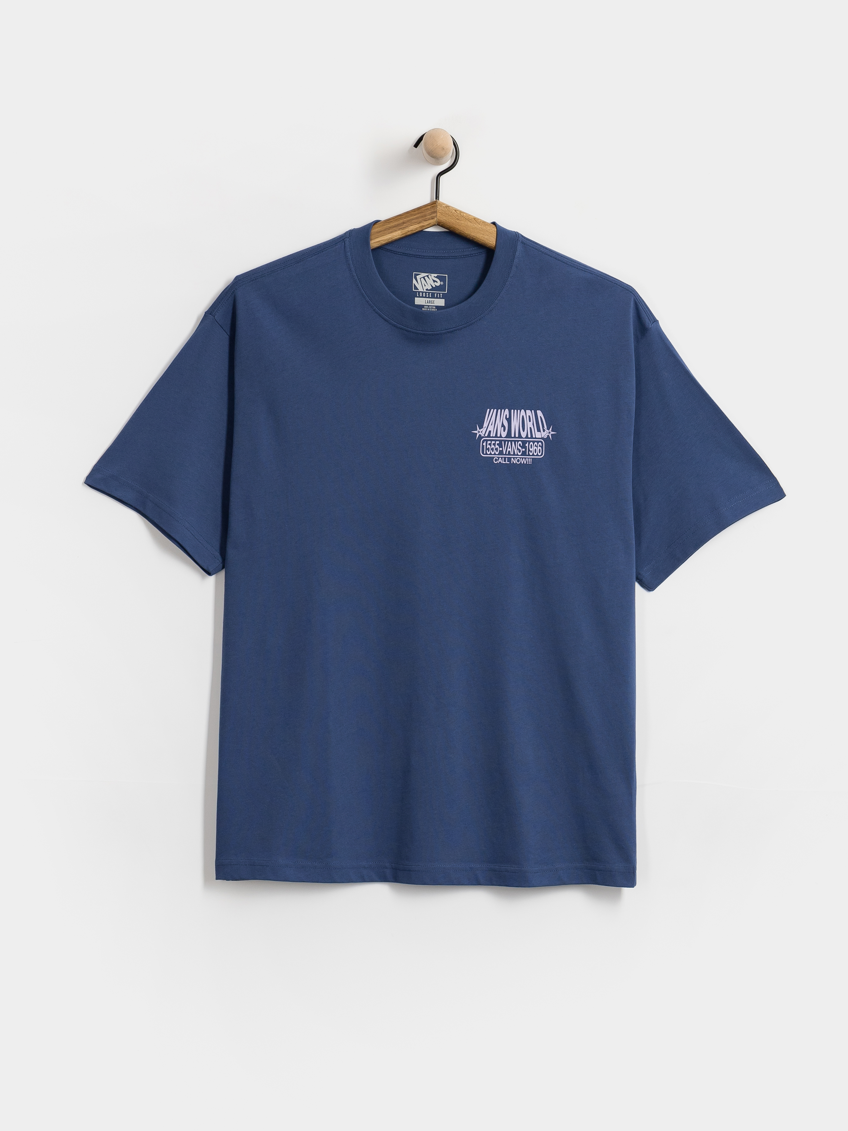 Тениска Vans World Intl (true navy)