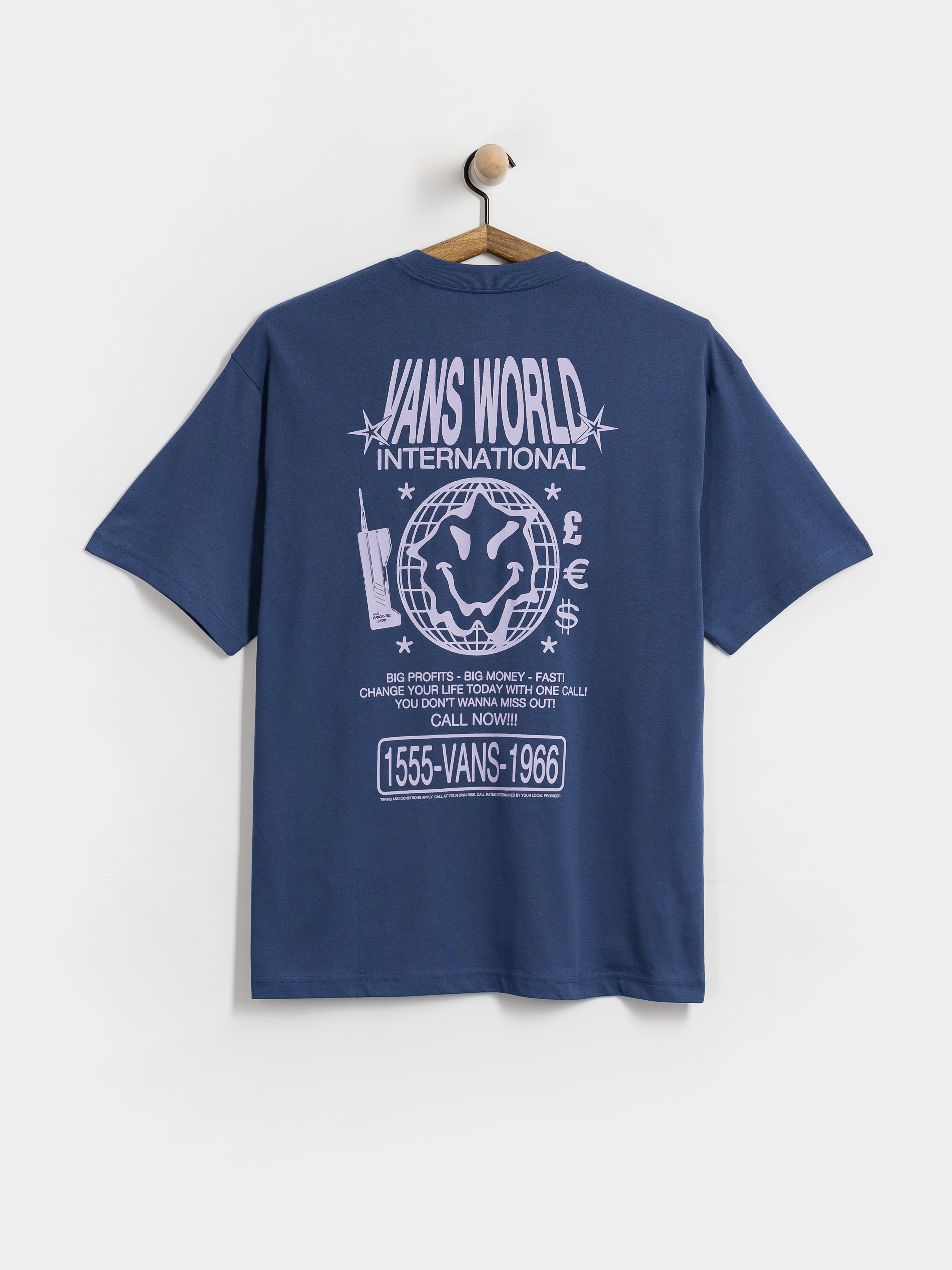 Тениска Vans World Intl (true navy)