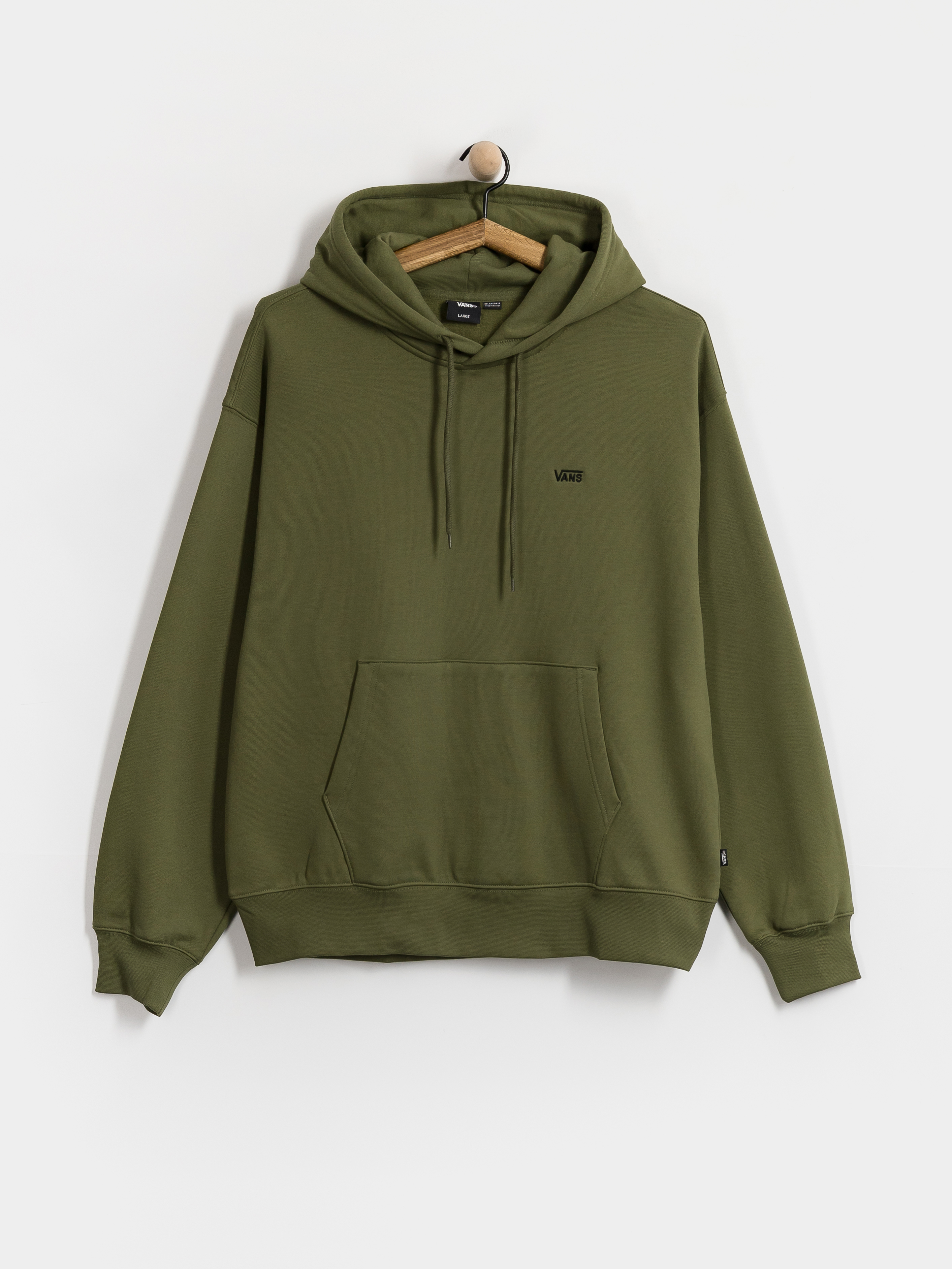 Суитшърт с качулка Vans Left Chest II HD (green balsam)