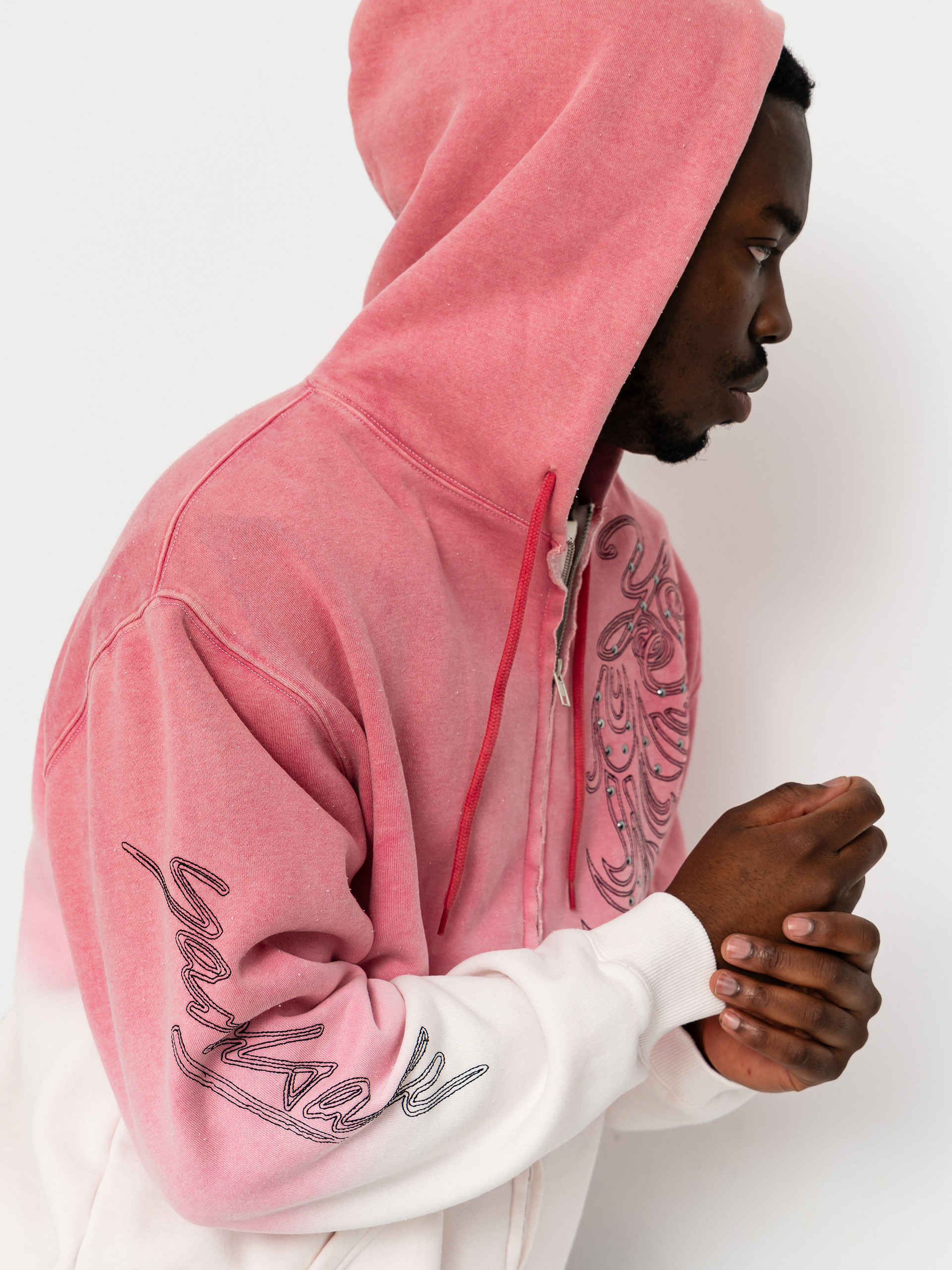 Суитшърт с качулка Yardsale Ombre ZHD (pink)