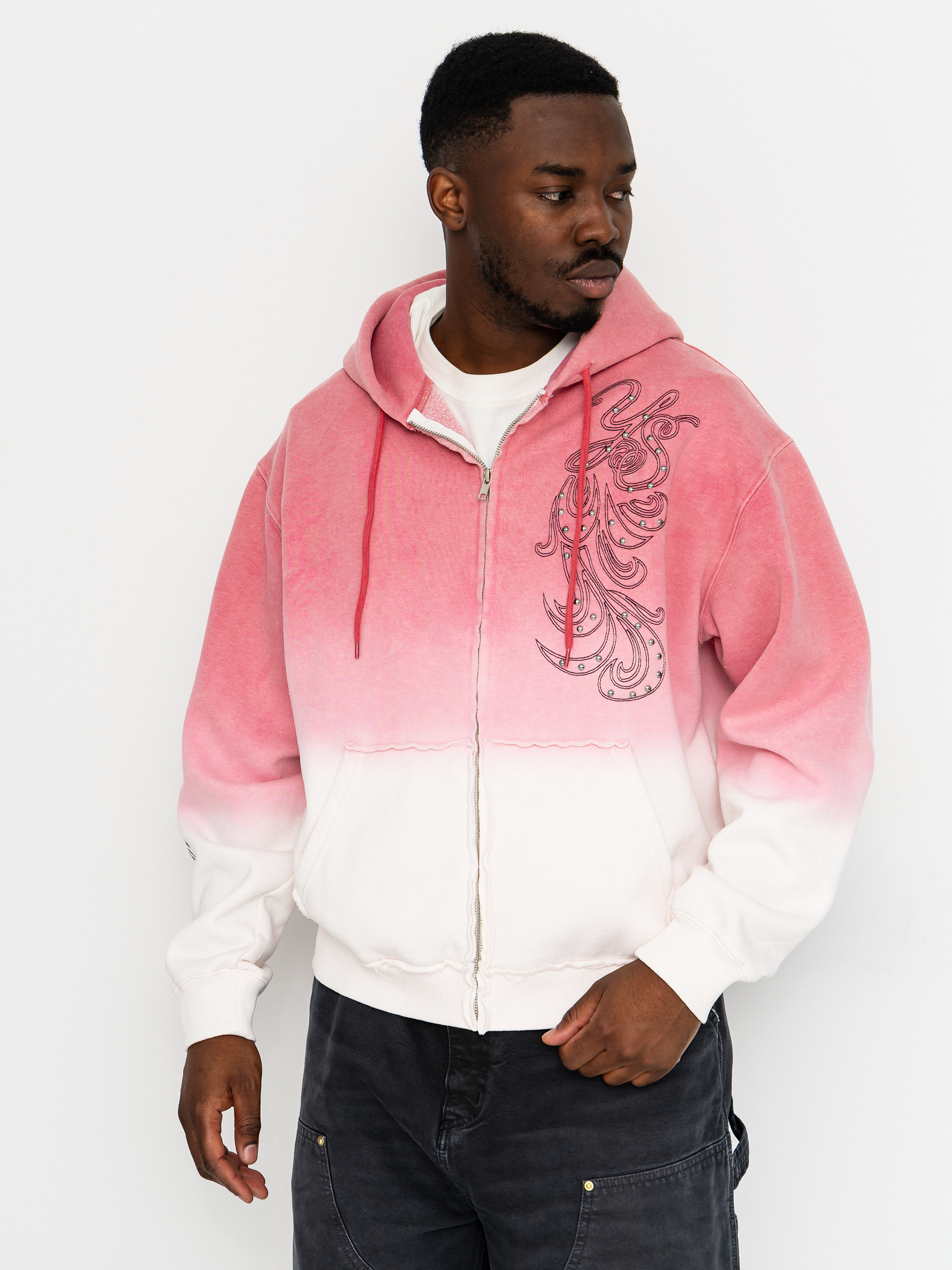 Суитшърт с качулка Yardsale Ombre ZHD (pink)