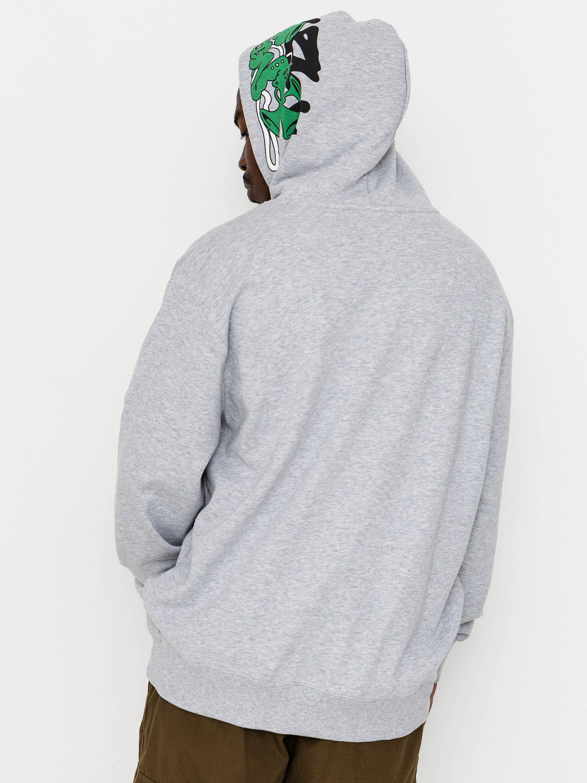 Суитшърт с качулка Element Horn HD (mid grey heather)