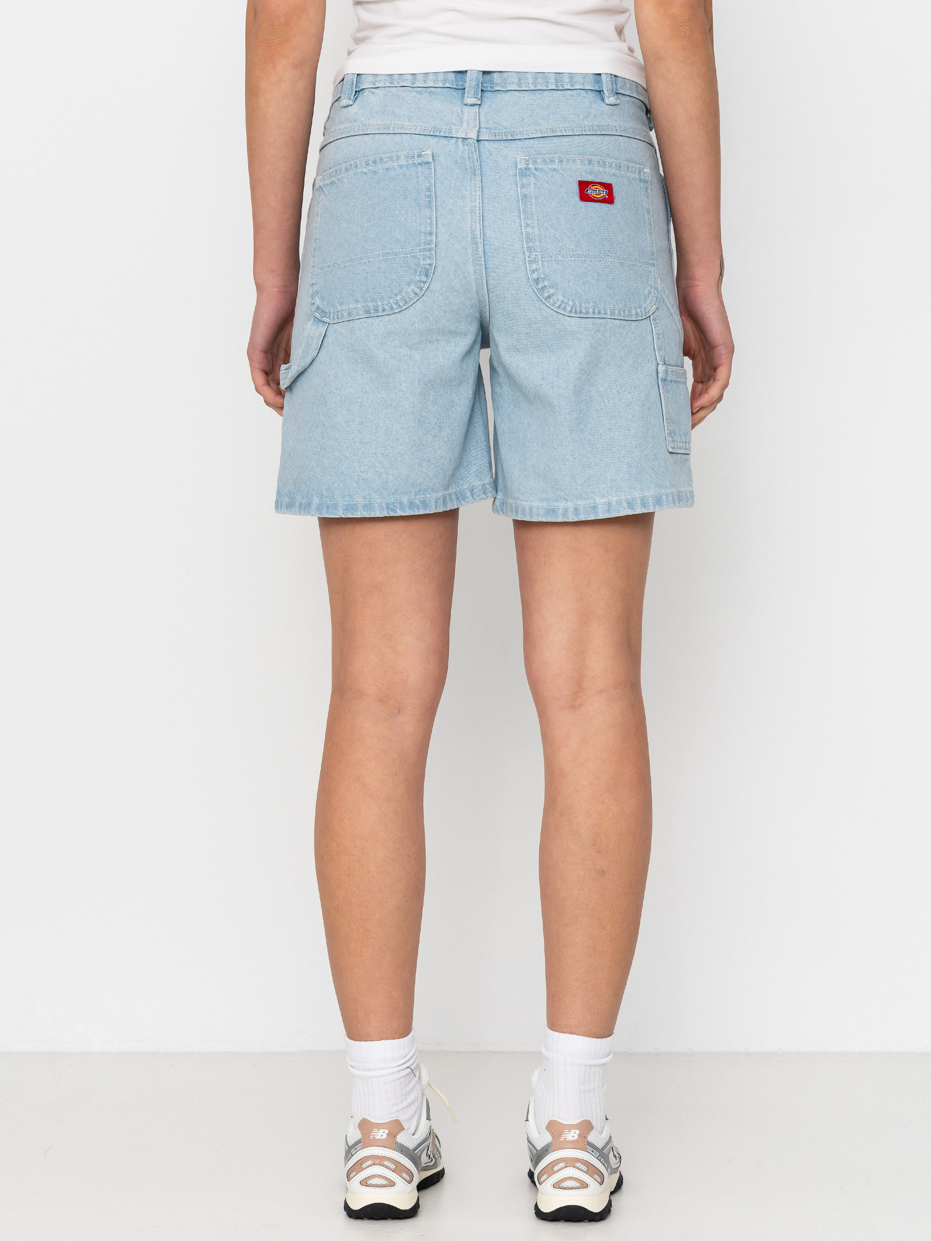Къси панталони Dickies 993 7 Inch Carpenter Wmn (vintage aged blue)
