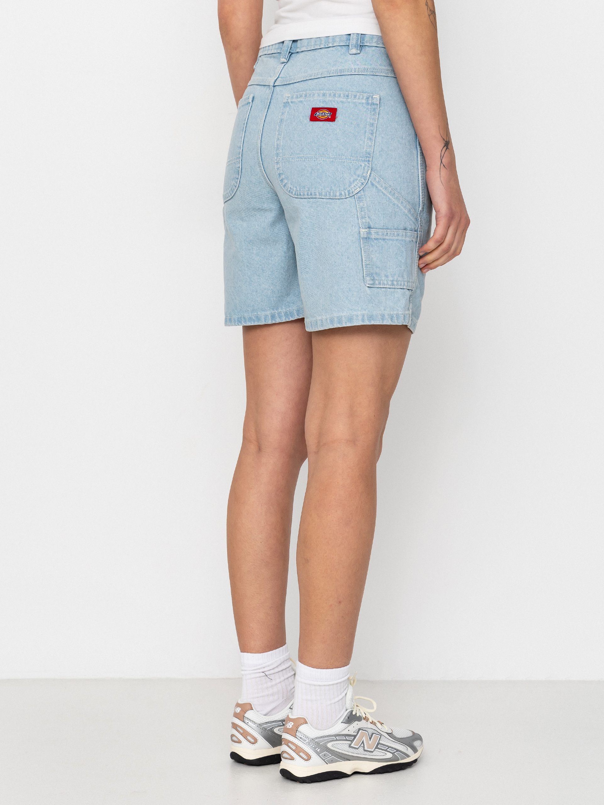 Къси панталони Dickies 993 7 Inch Carpenter Wmn (vintage aged blue)