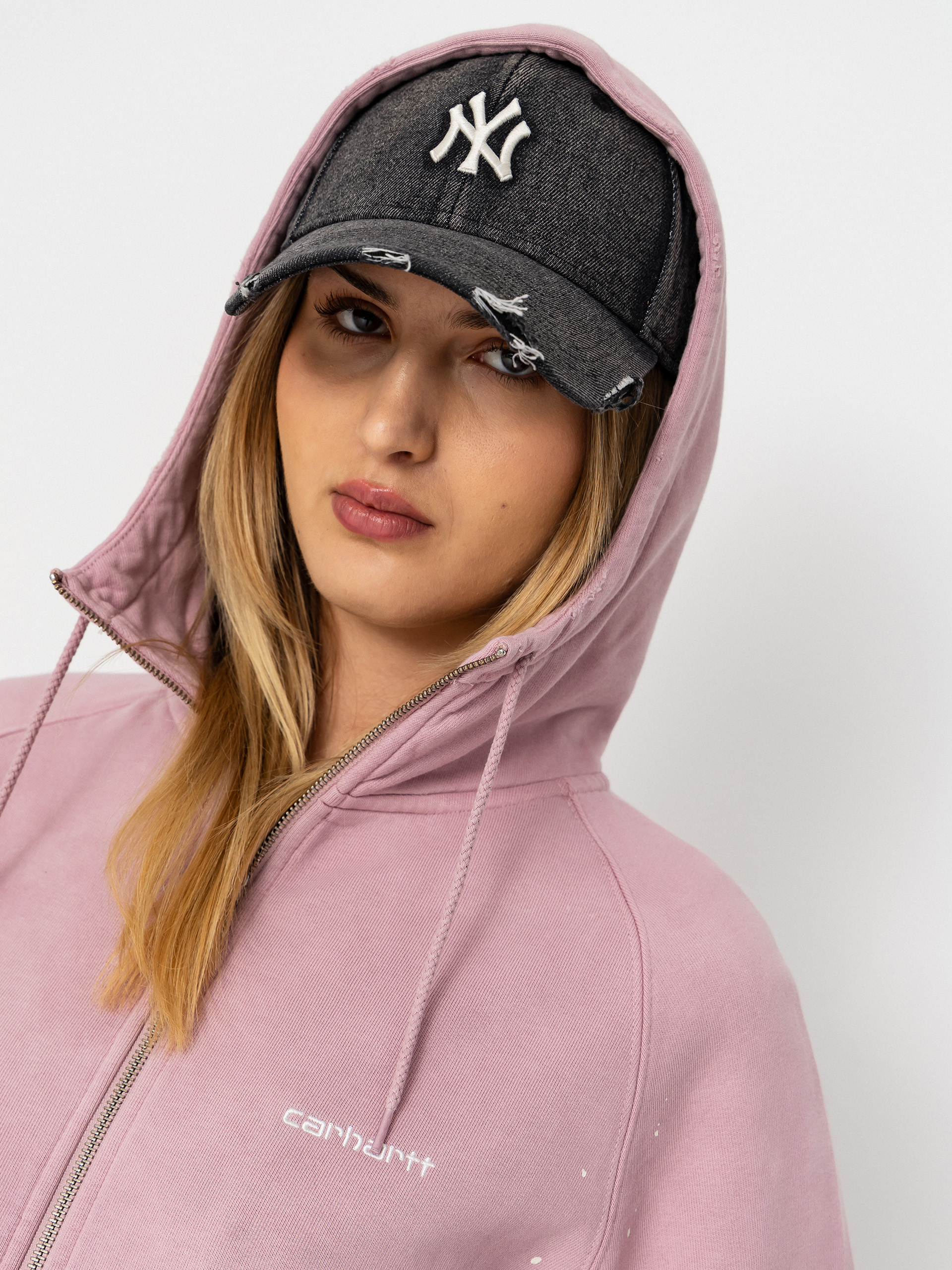 Суитшърт с качулка Carhartt WIP Painter ZHD Wmn (hortensia)