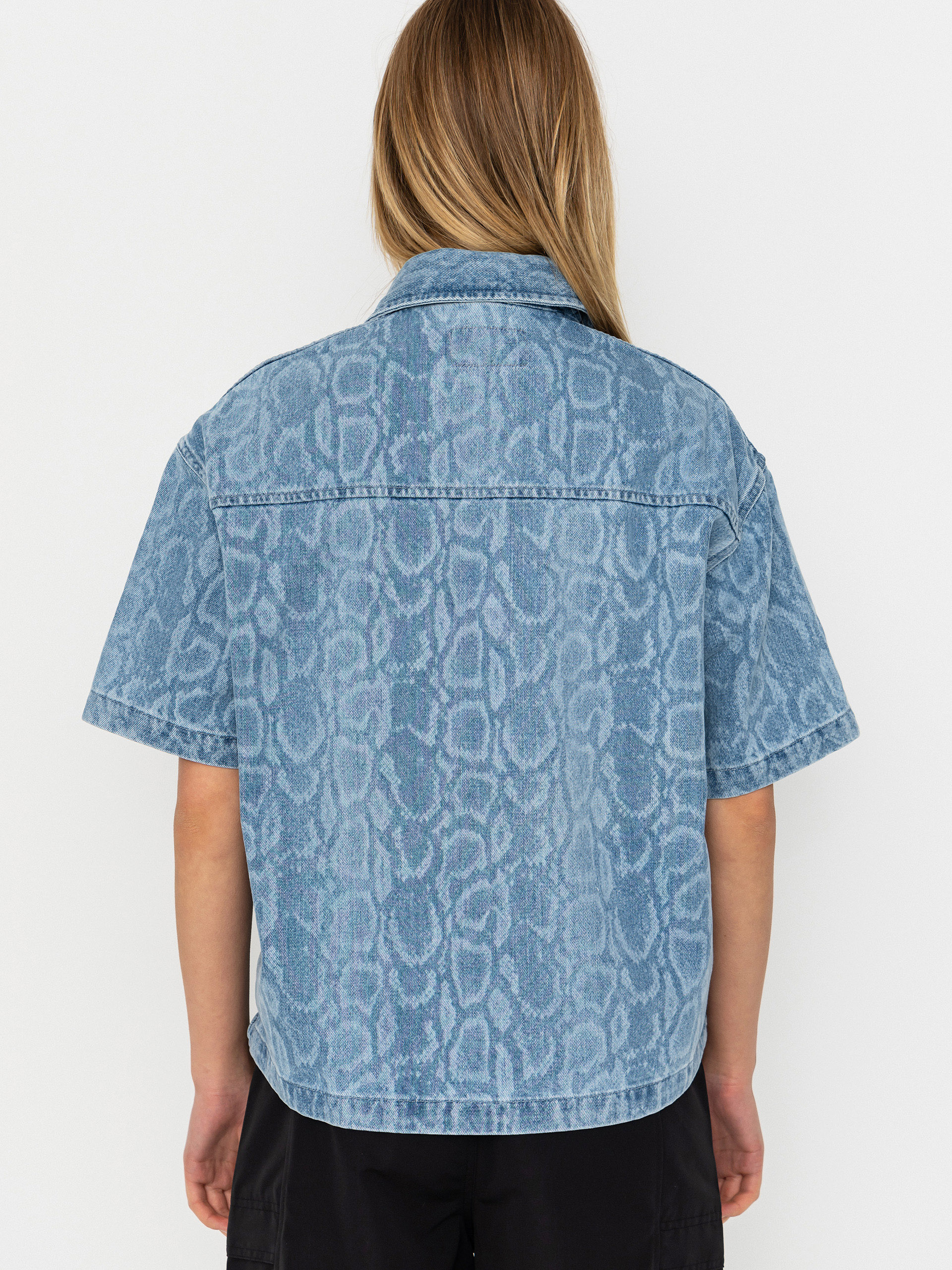 Риза Carhartt WIP Snake Lovilia Wmn (snake camo blue)