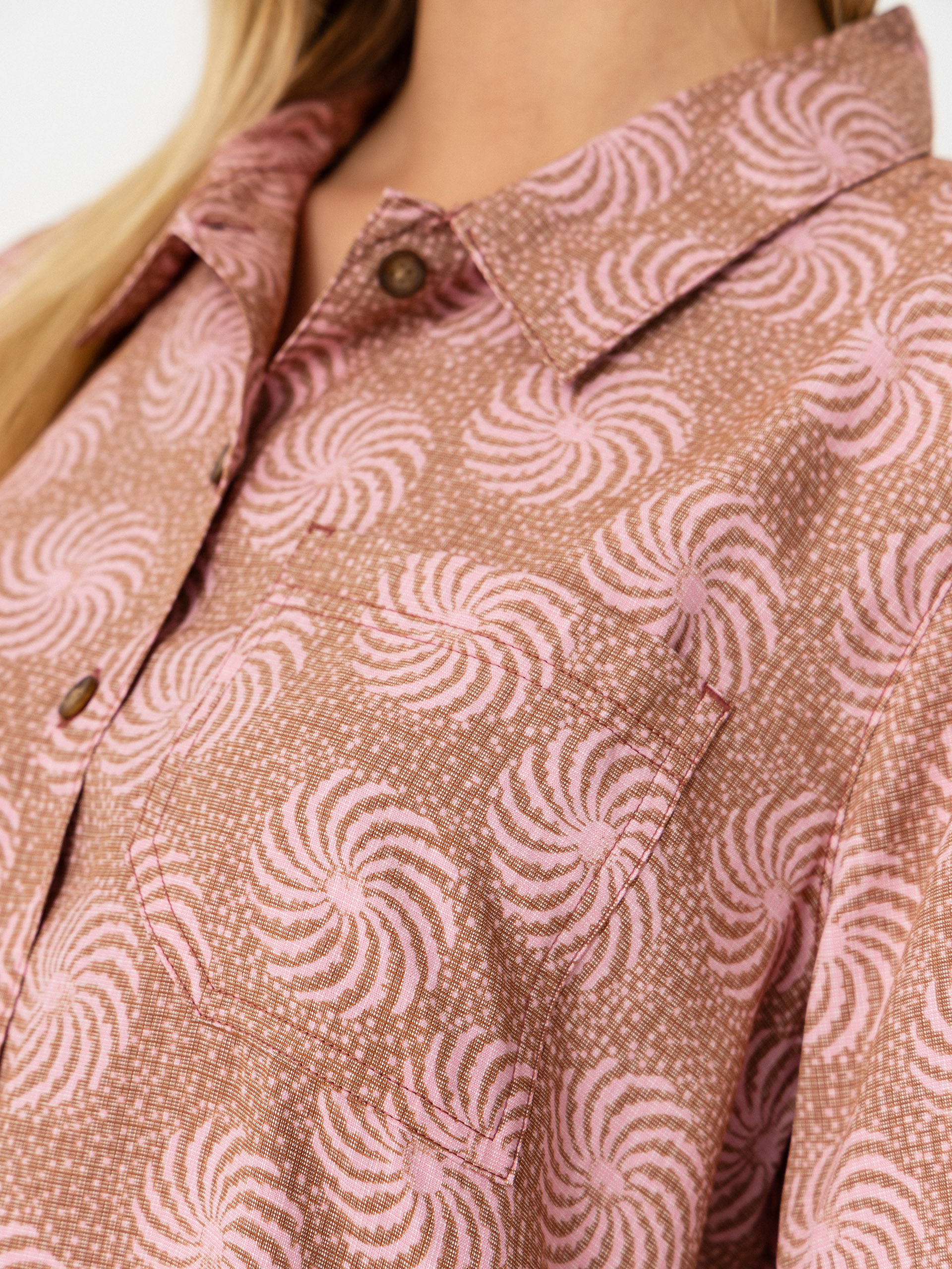 Риза Royal Robbins Camino Pucker Wmn (mahogany ray pt)