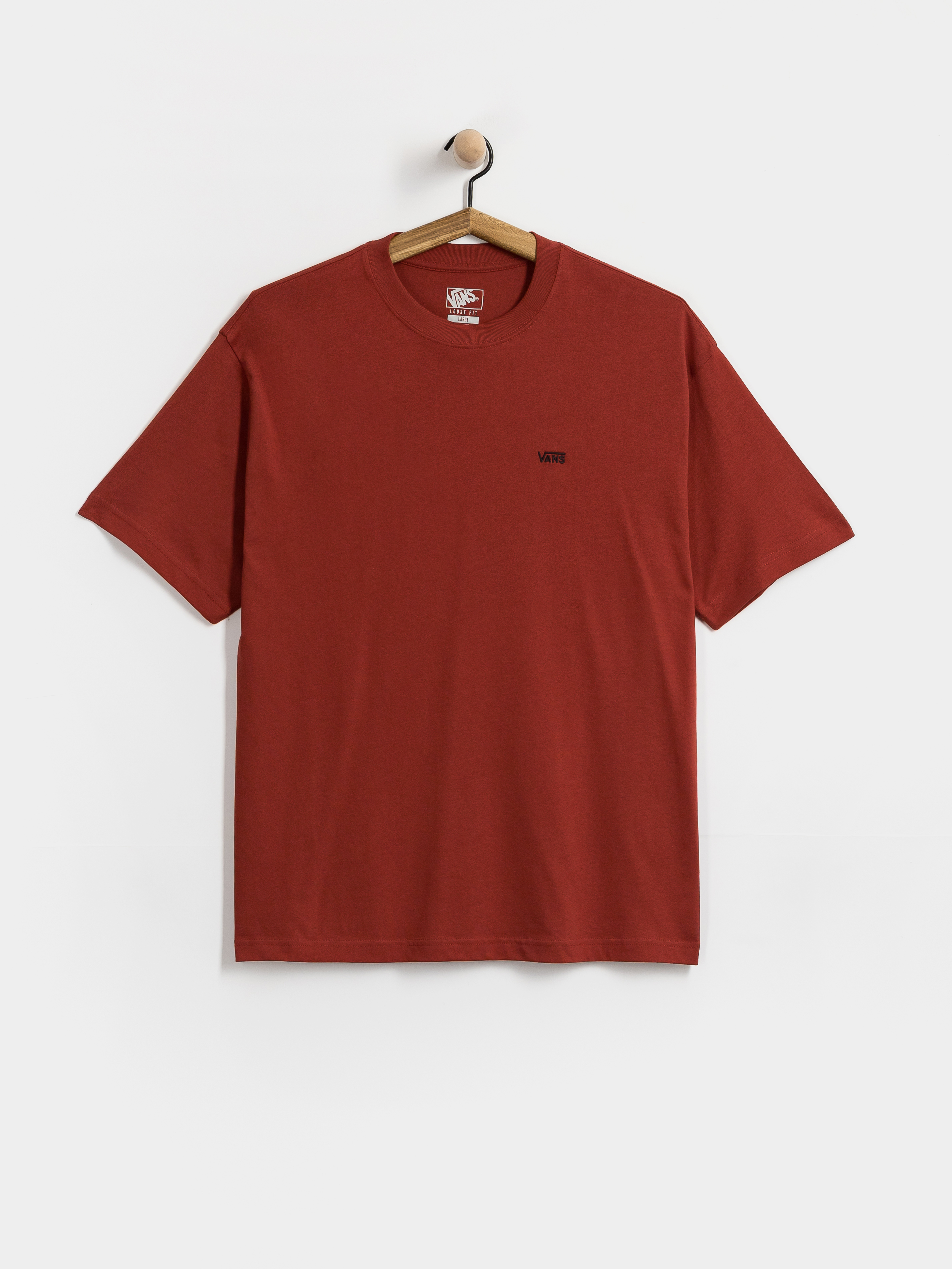 Тениска Vans Left Chest II Loose (poppy ember)