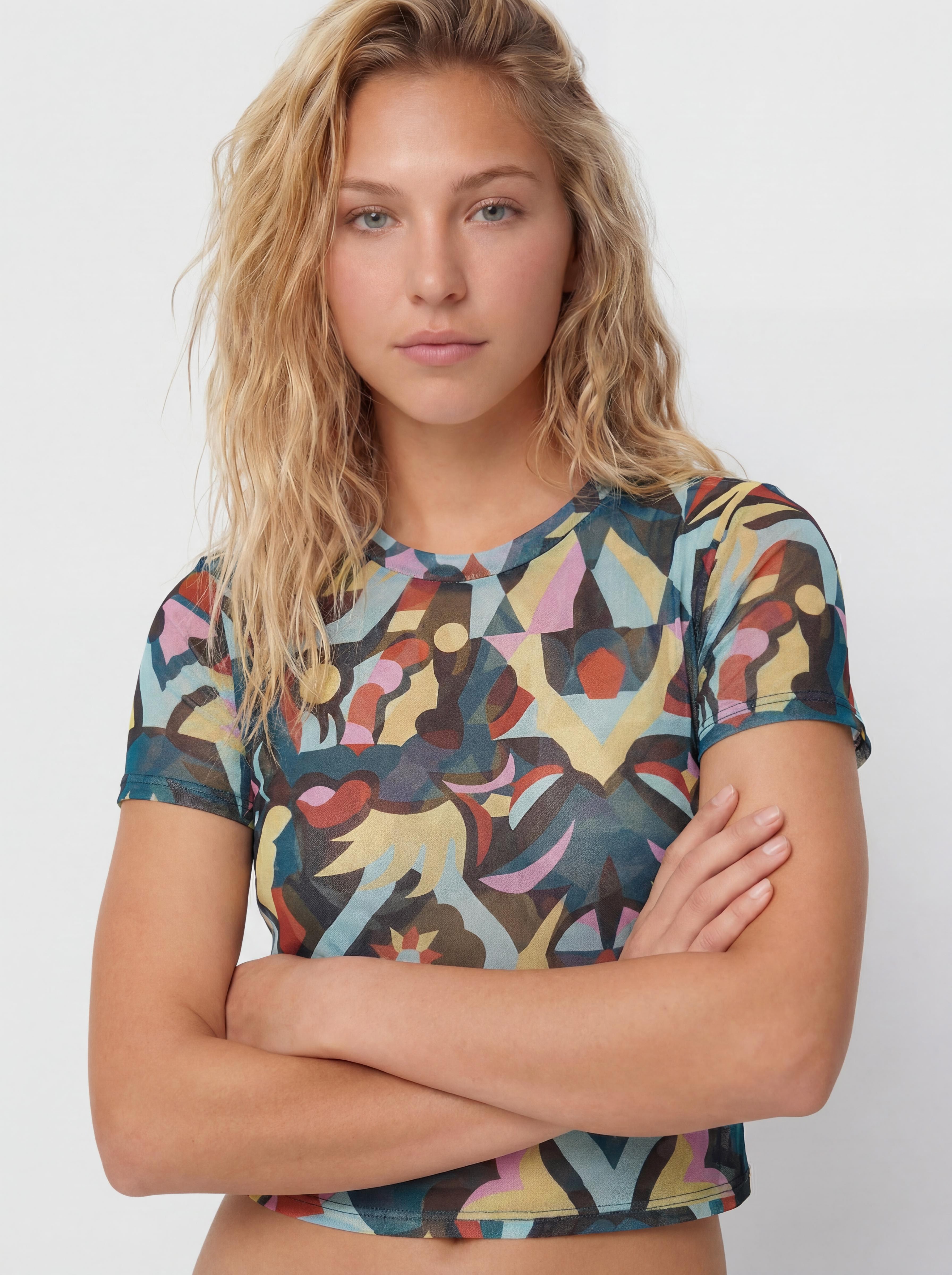 Тениска Volcom Fa Bruno Lucas Knit Mesh Wmn