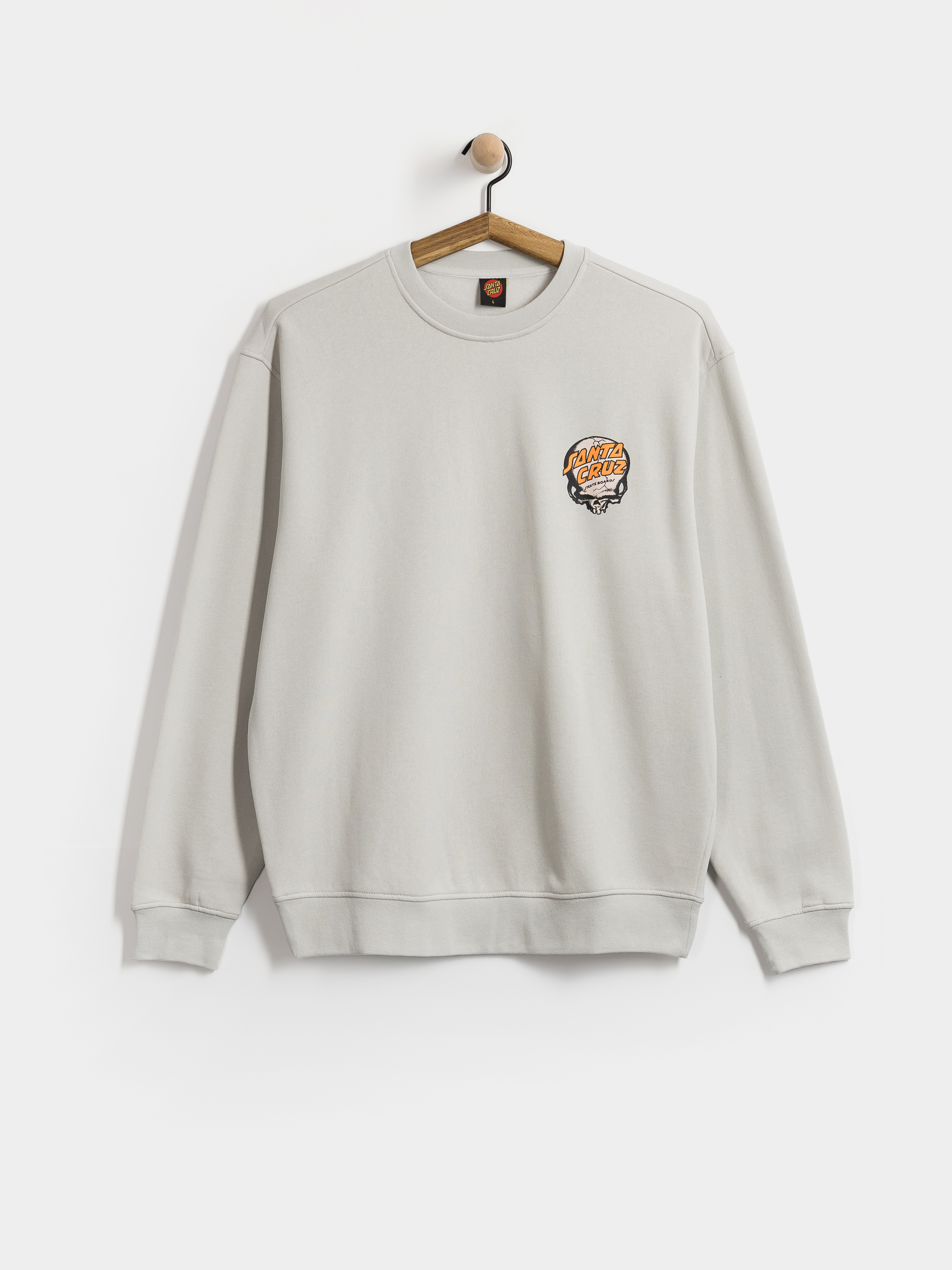 Суитшърт Santa Cruz O'Brien Skull Crew (mist)