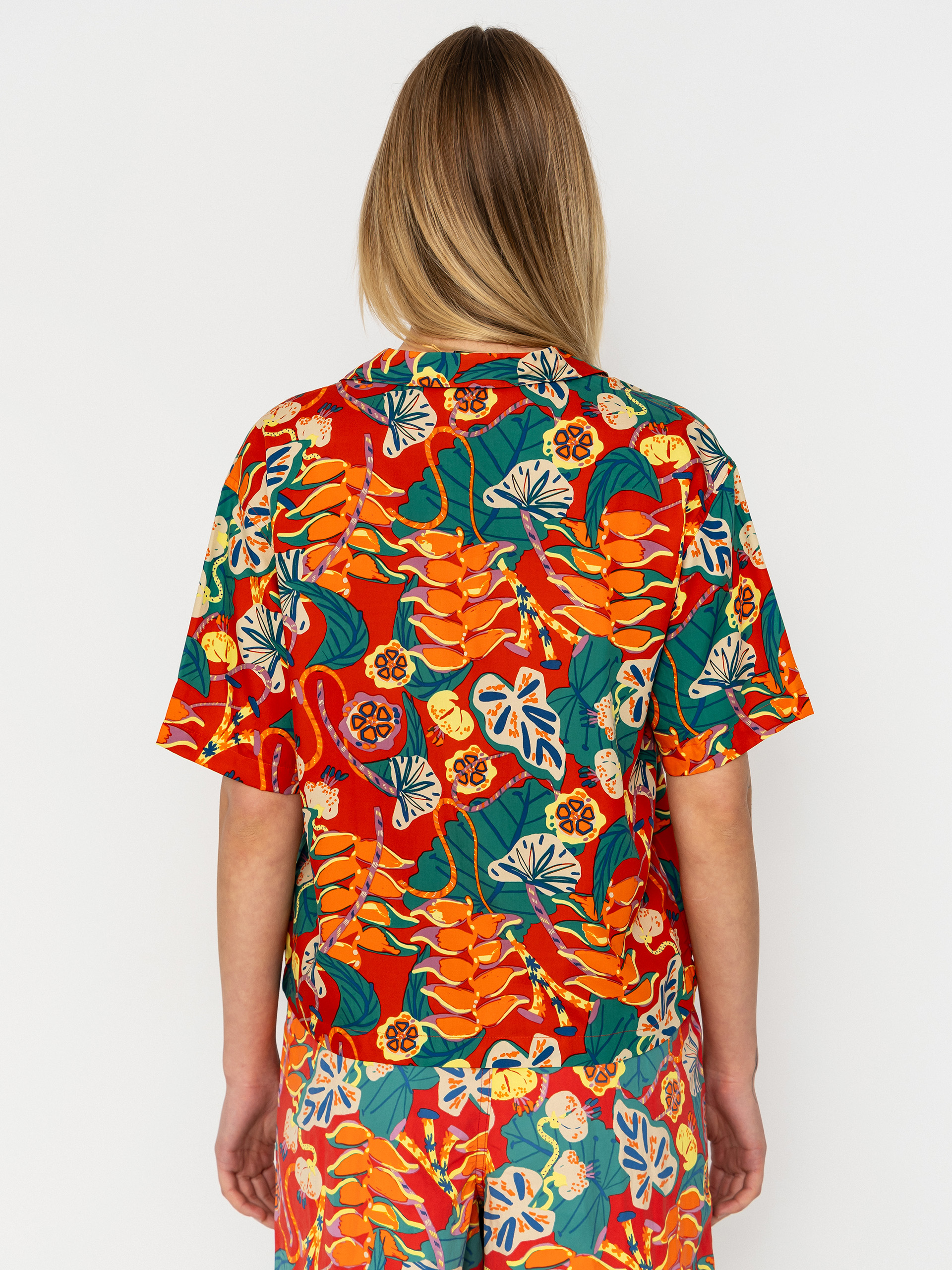 Риза Patagonia Tidal Threads Wmn (tropiclimb/hot ember)