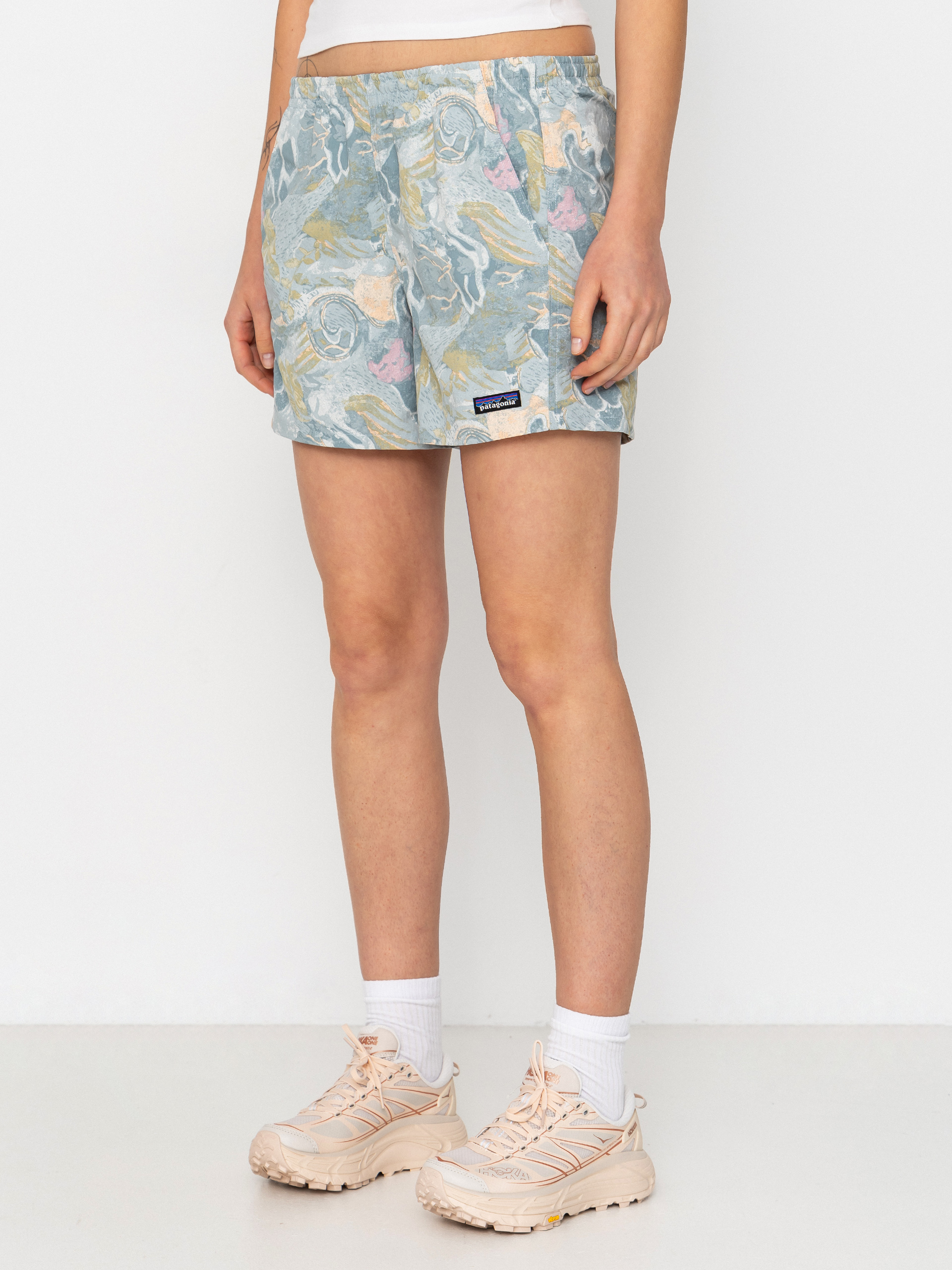 Къси панталони Patagonia Baggies 5in Wmn (moon tripper/virtually blue)