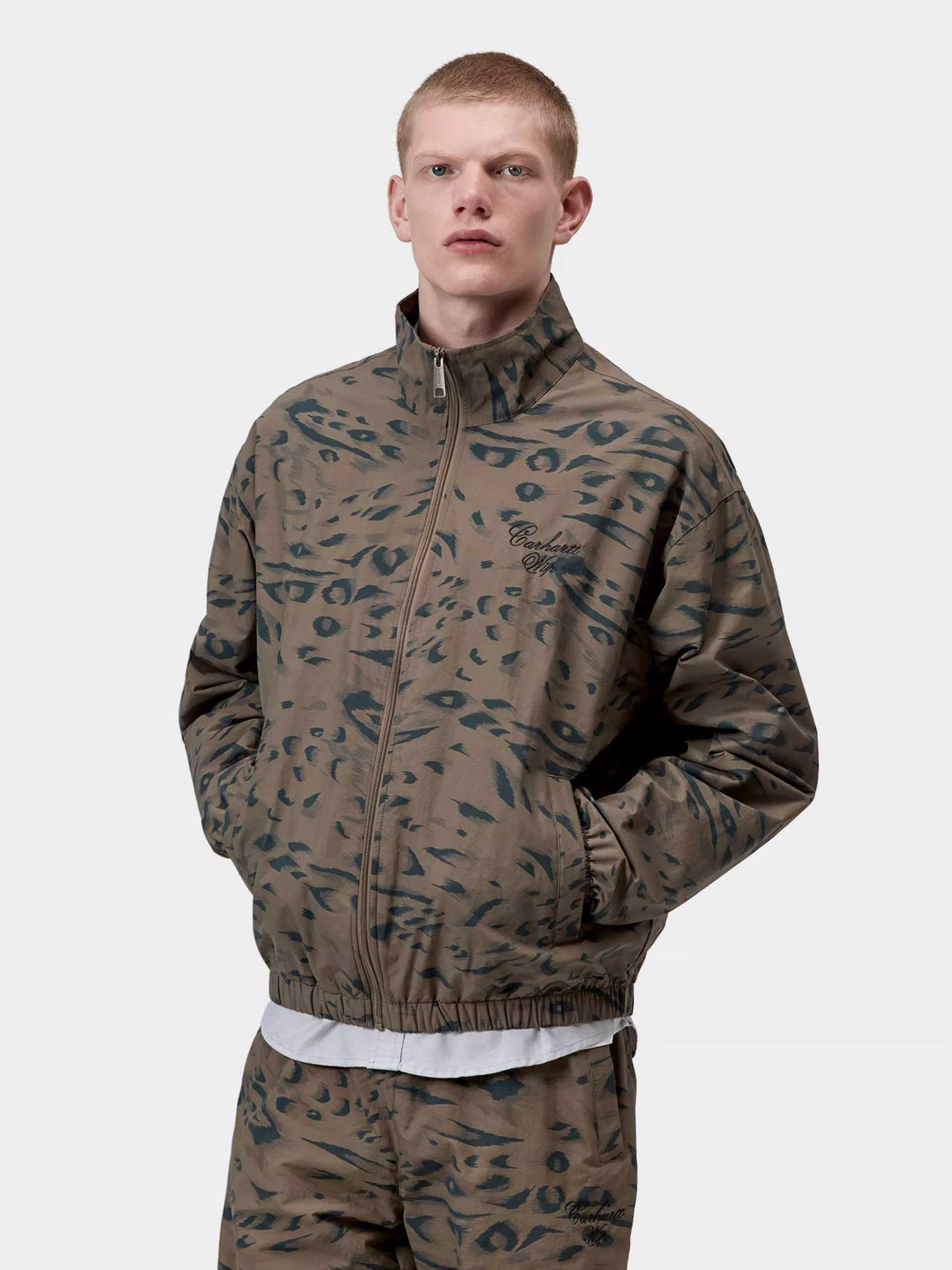 Яке Carhartt WIP Travon (duck feather print cypress/black)