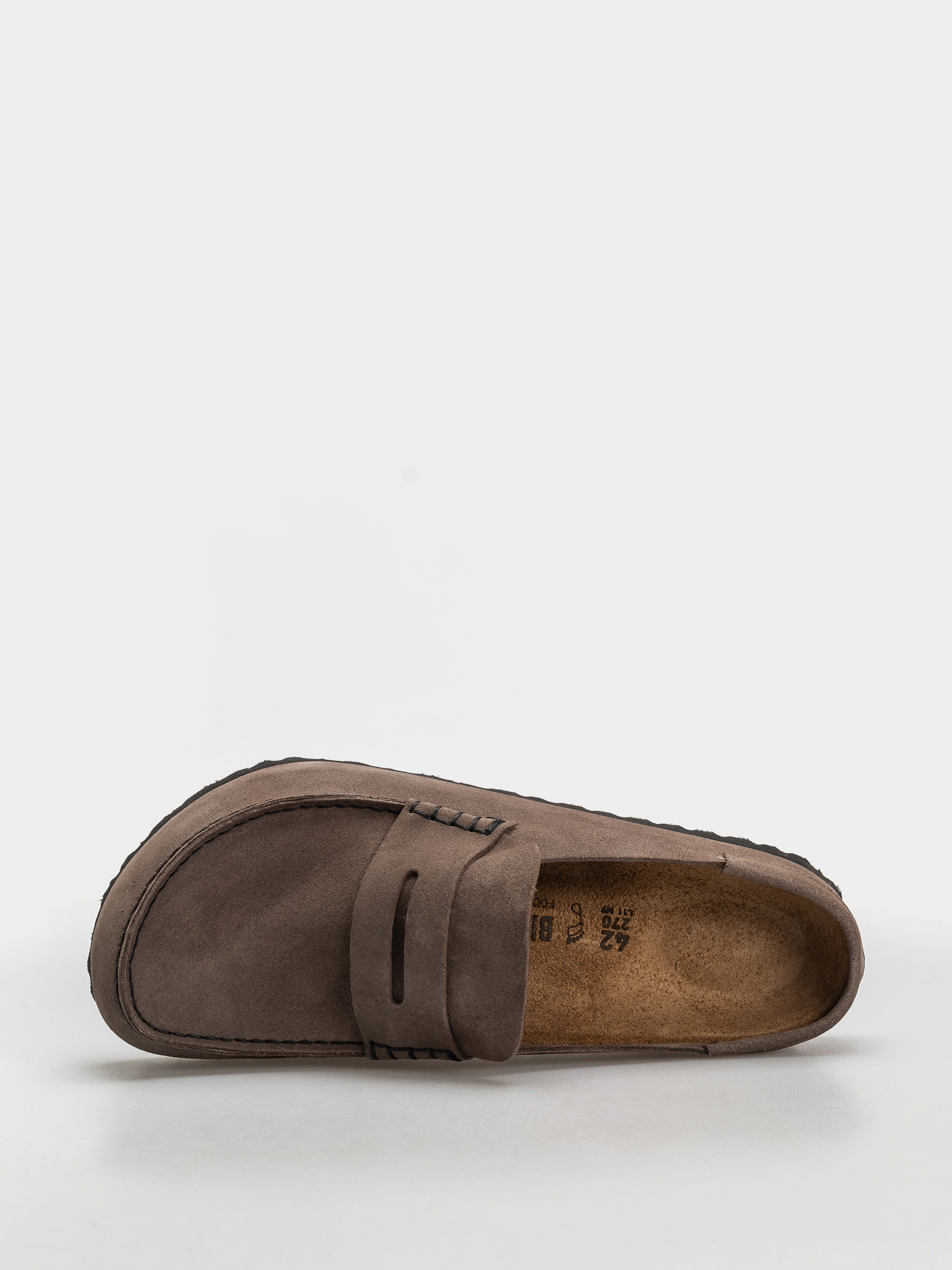 Чехли Birkenstock Naples Wrapped Suede Leather Regular (concrete gray)