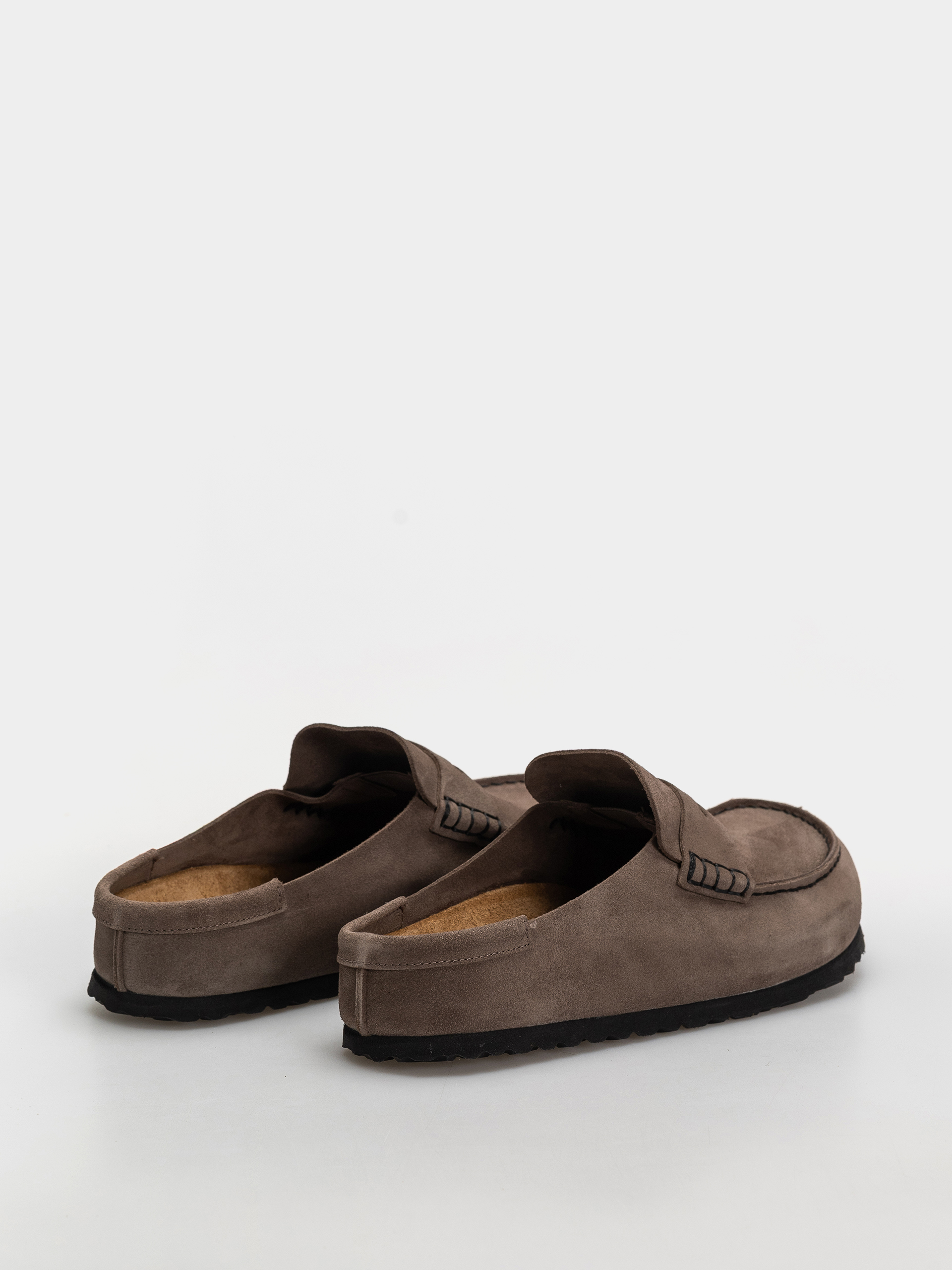 Чехли Birkenstock Naples Wrapped Suede Leather Regular (concrete gray)