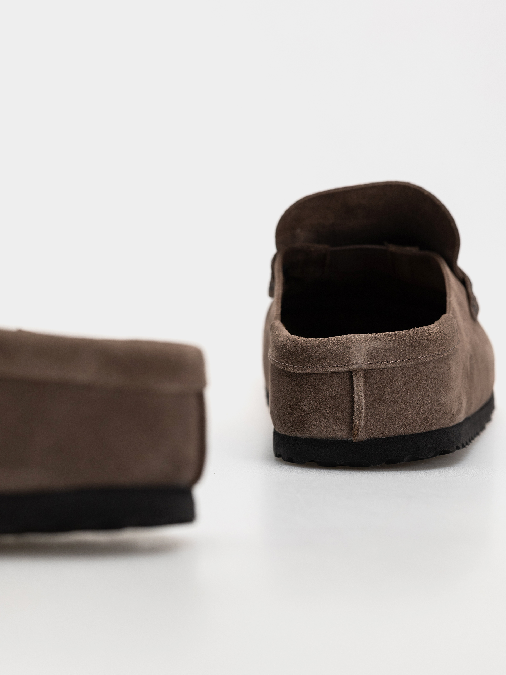 Чехли Birkenstock Naples Wrapped Suede Leather Regular (concrete gray)