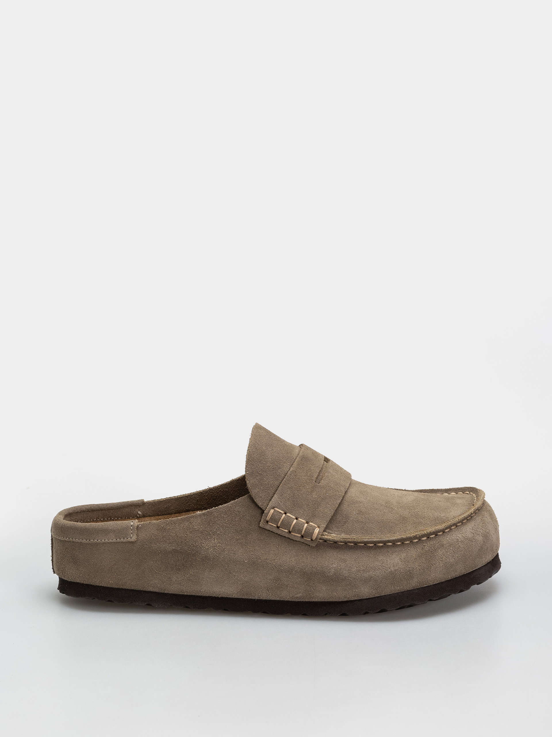 Чехли Birkenstock Naples Wrapped Suede Leather Regular (taupe)