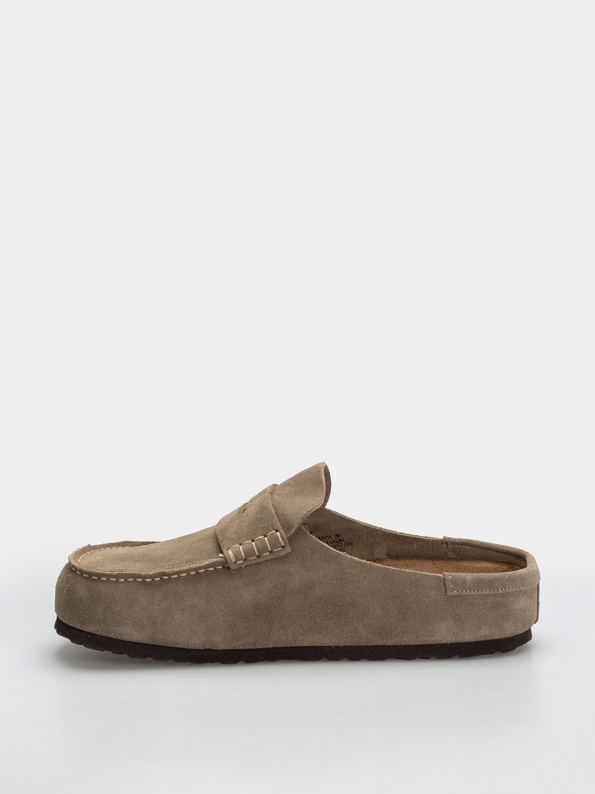 Чехли Birkenstock Naples Wrapped Suede Leather Regular (taupe)