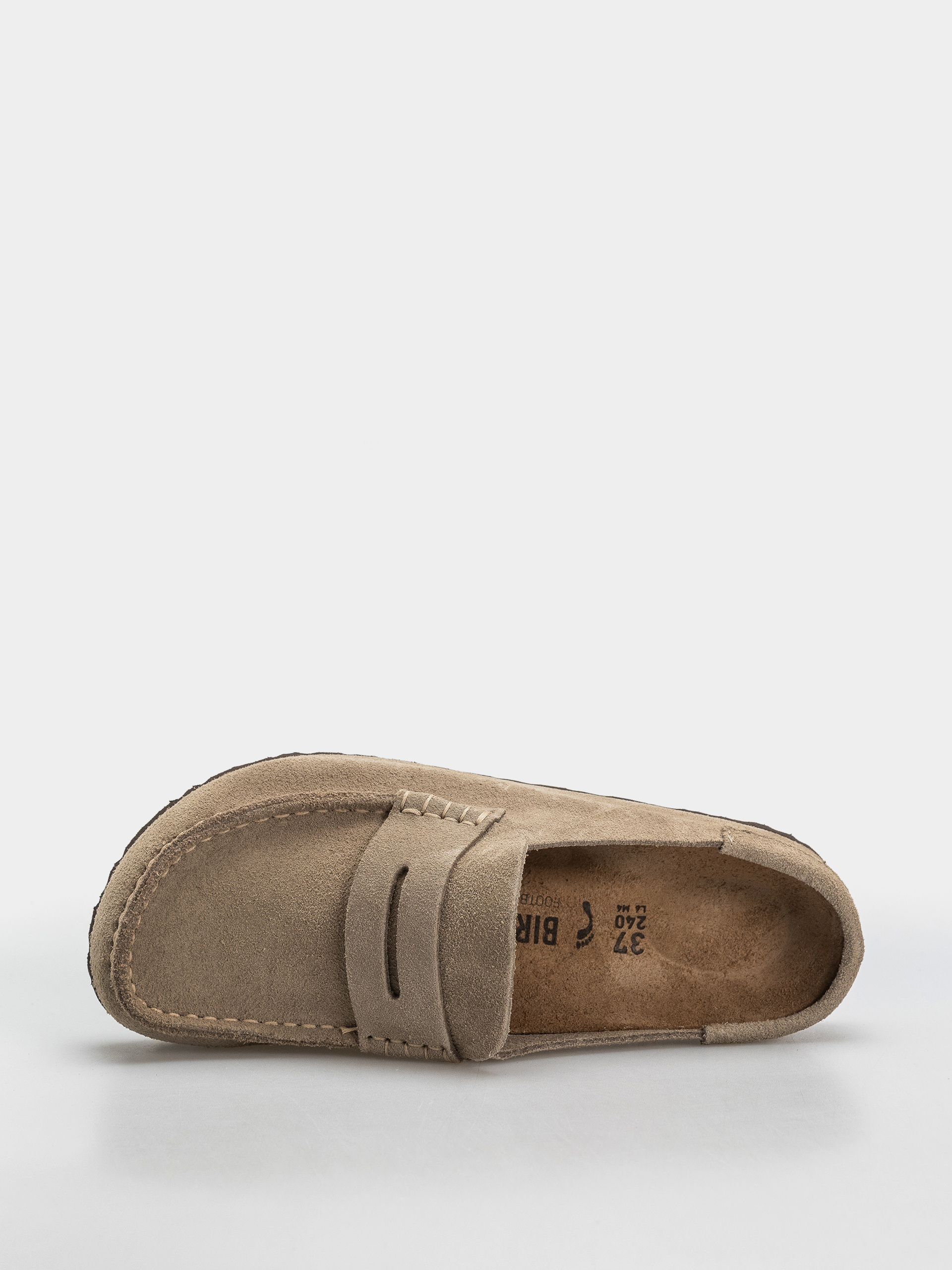 Чехли Birkenstock Naples Wrapped Suede Leather Narrow (taupe)