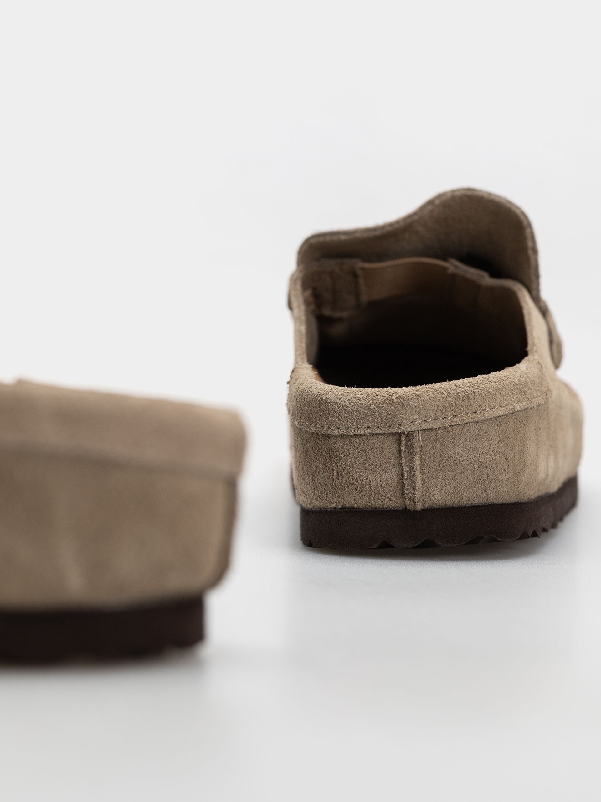 Чехли Birkenstock Naples Wrapped Suede Leather Narrow (taupe)