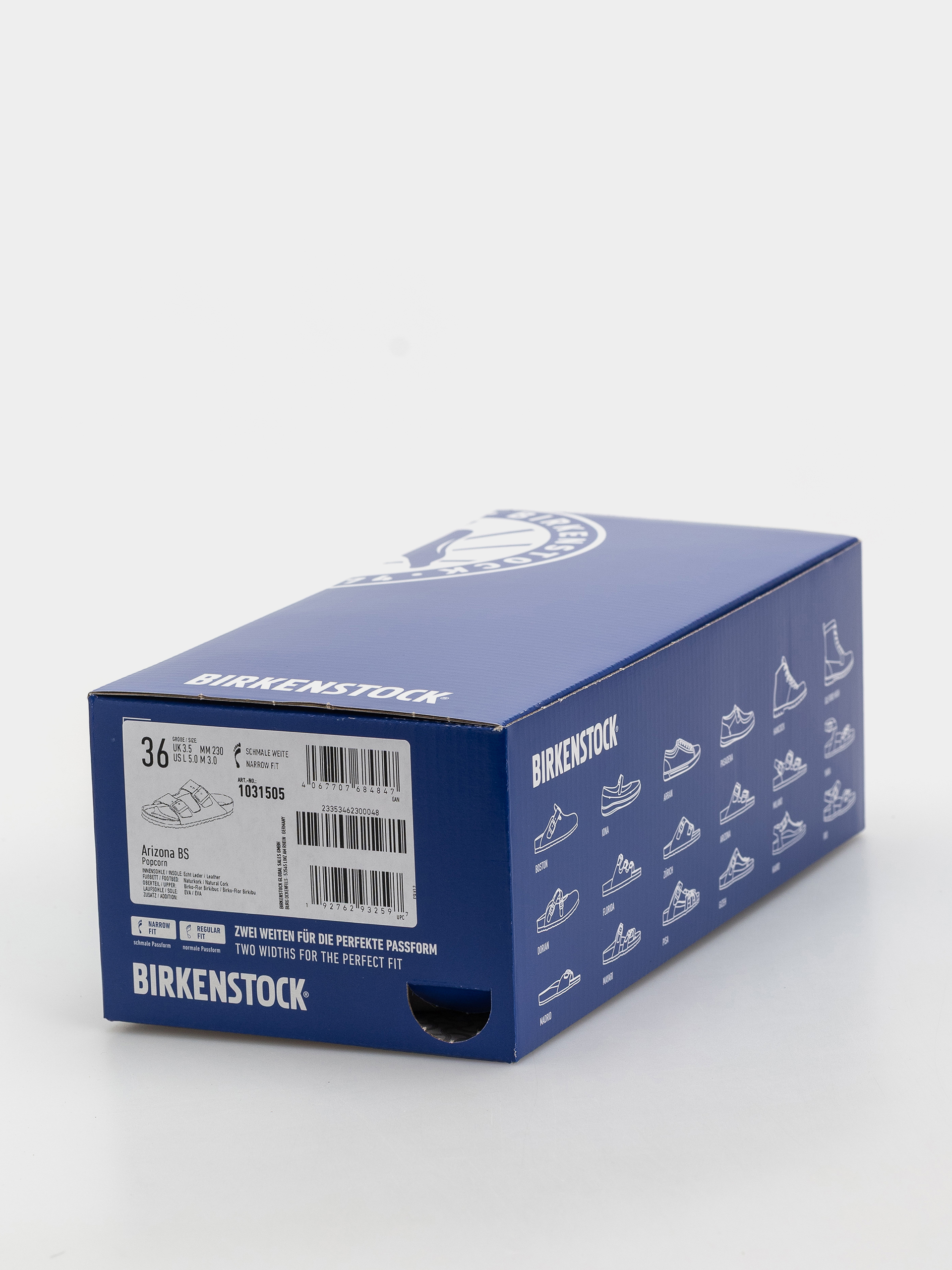 Чехли Birkenstock Arizona Birko Flor Nubuk Narrow (popcorn)