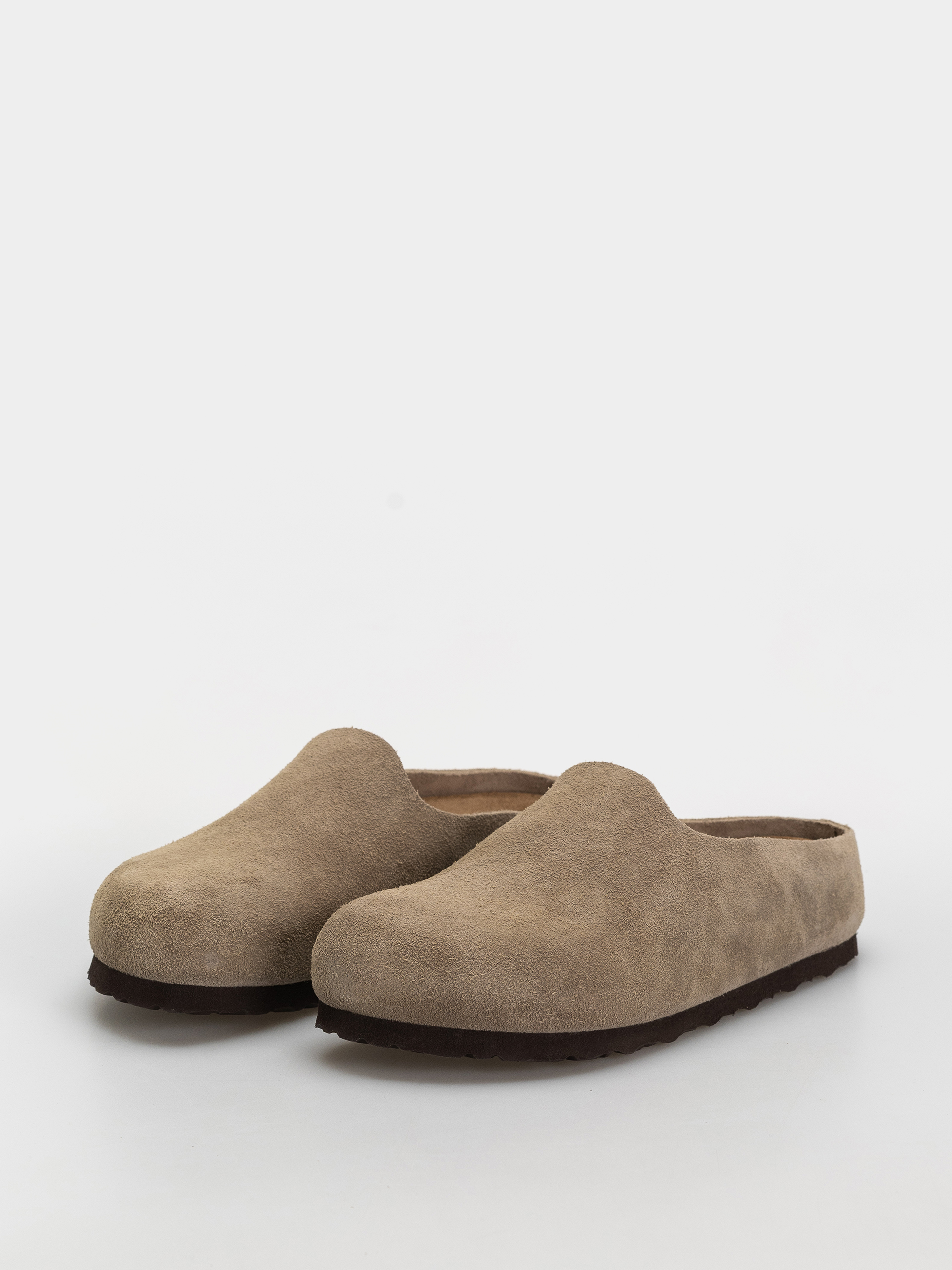 Чехли Birkenstock Amsterdam Wrapped Suede Leather Narrow (taupe)