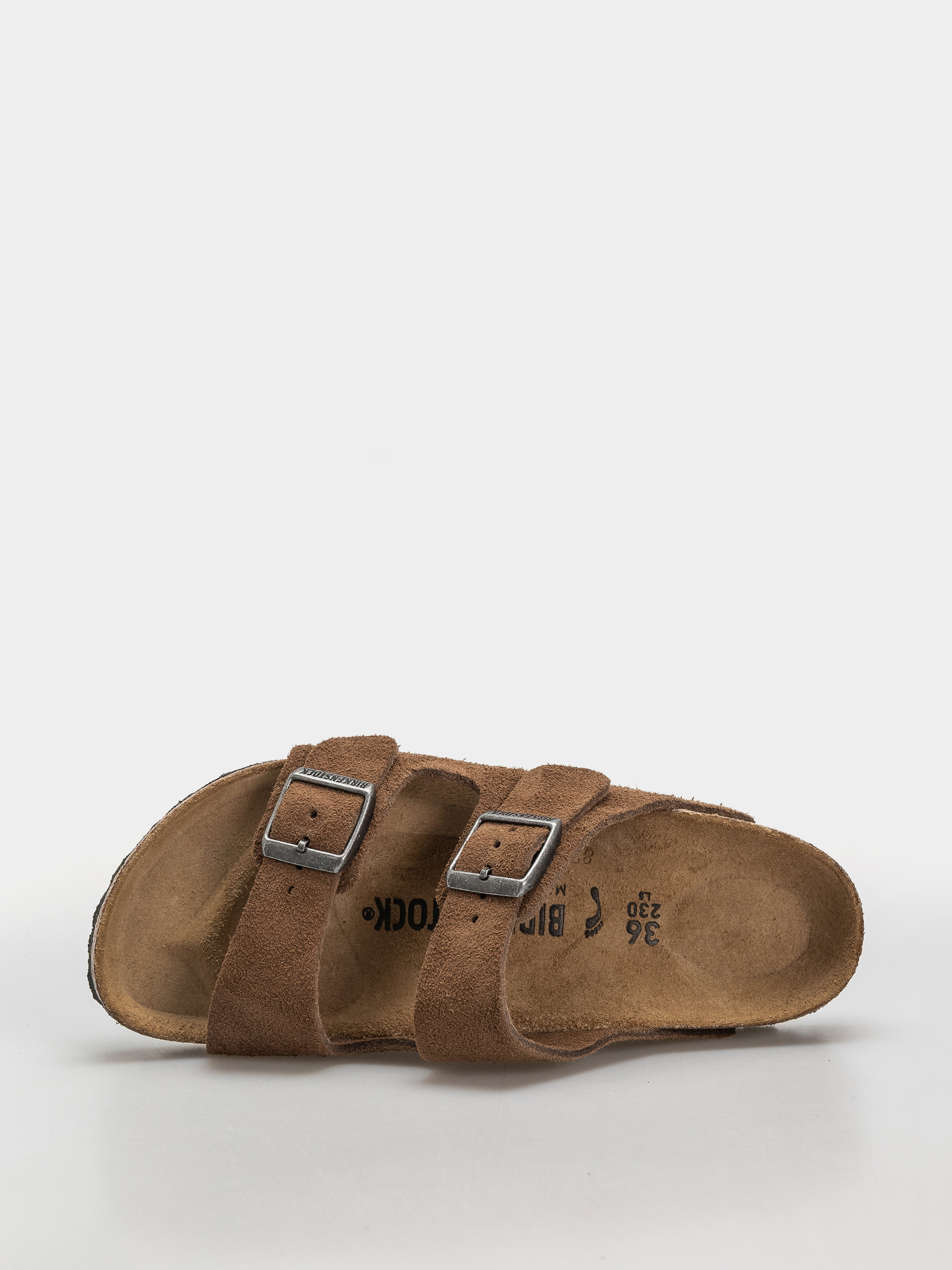 Чехли Birkenstock Arizona Suede Leather Narrow (dark tea)