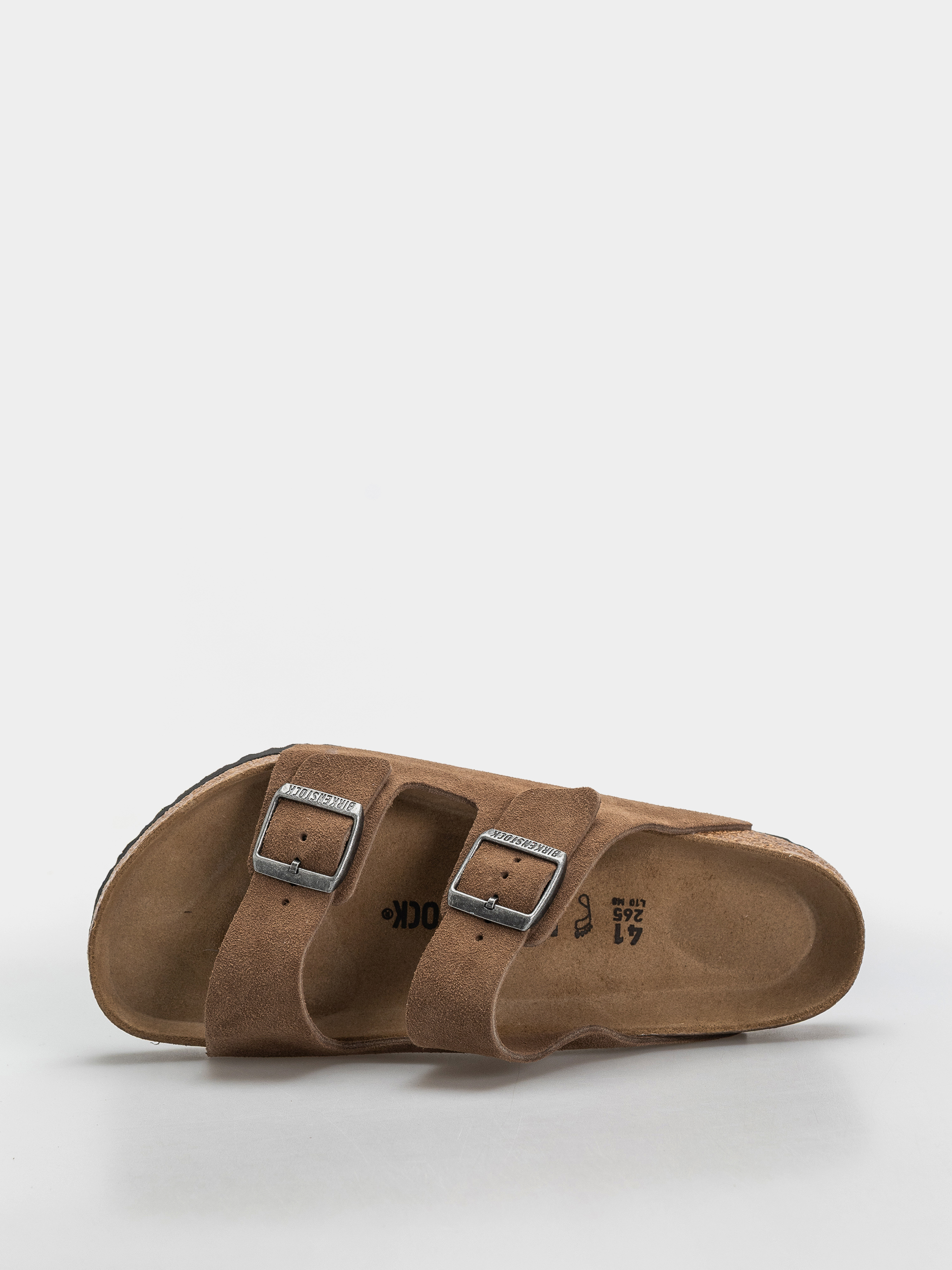 Чехли Birkenstock Arizona Suede Leather Regular (dark tea)