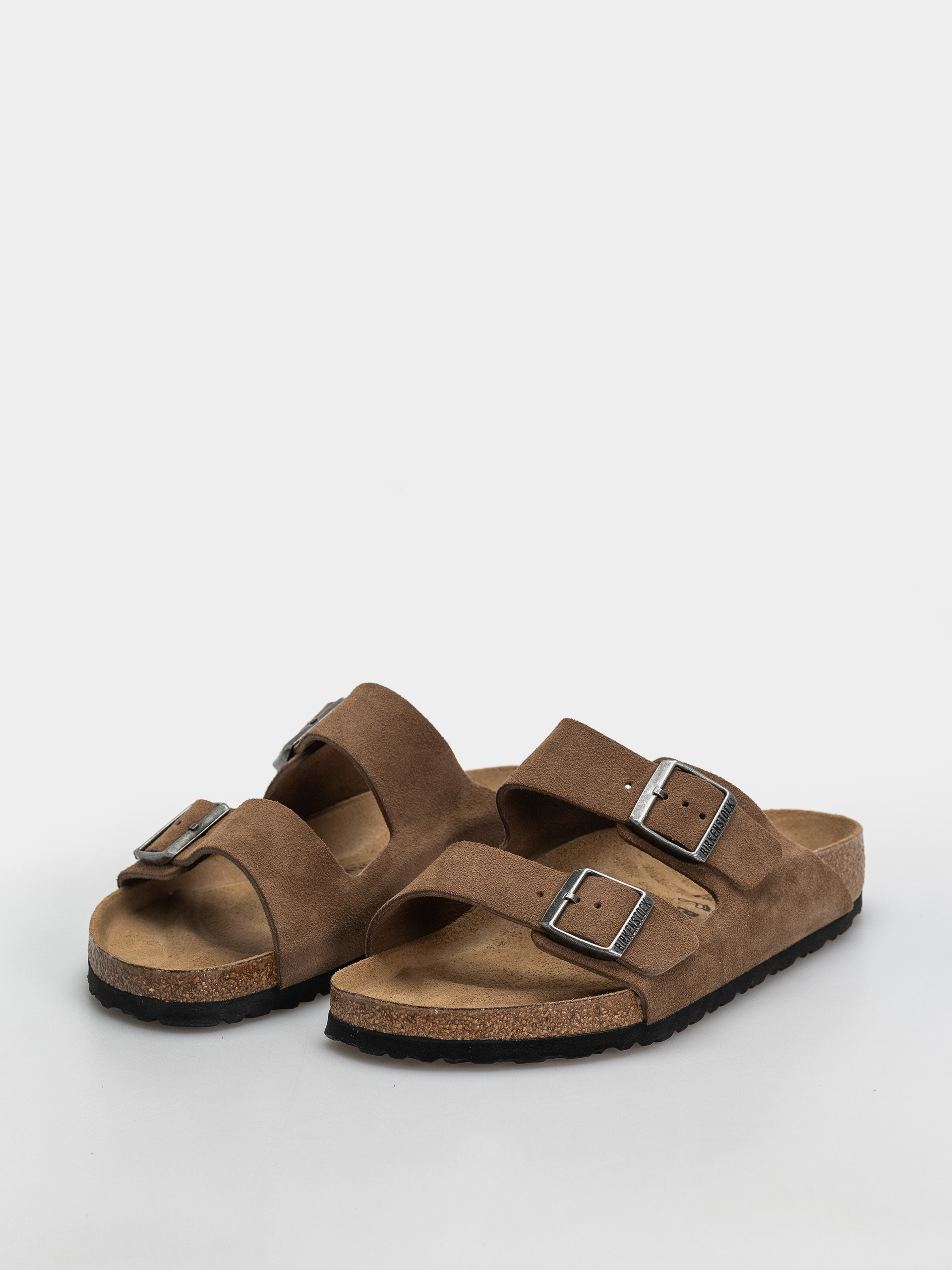 Чехли Birkenstock Arizona Suede Leather Regular (dark tea)