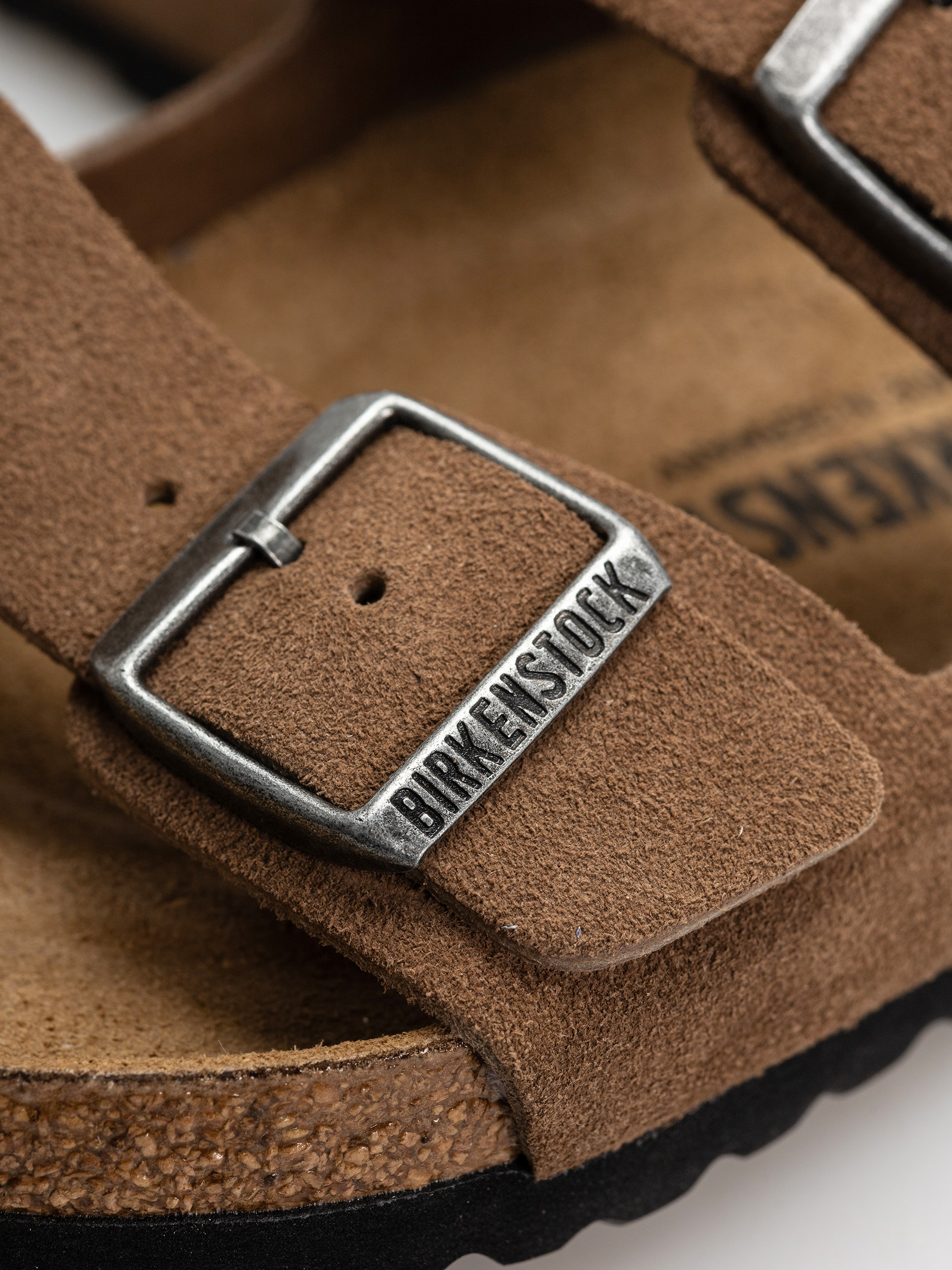 Чехли Birkenstock Arizona Suede Leather Regular (dark tea)