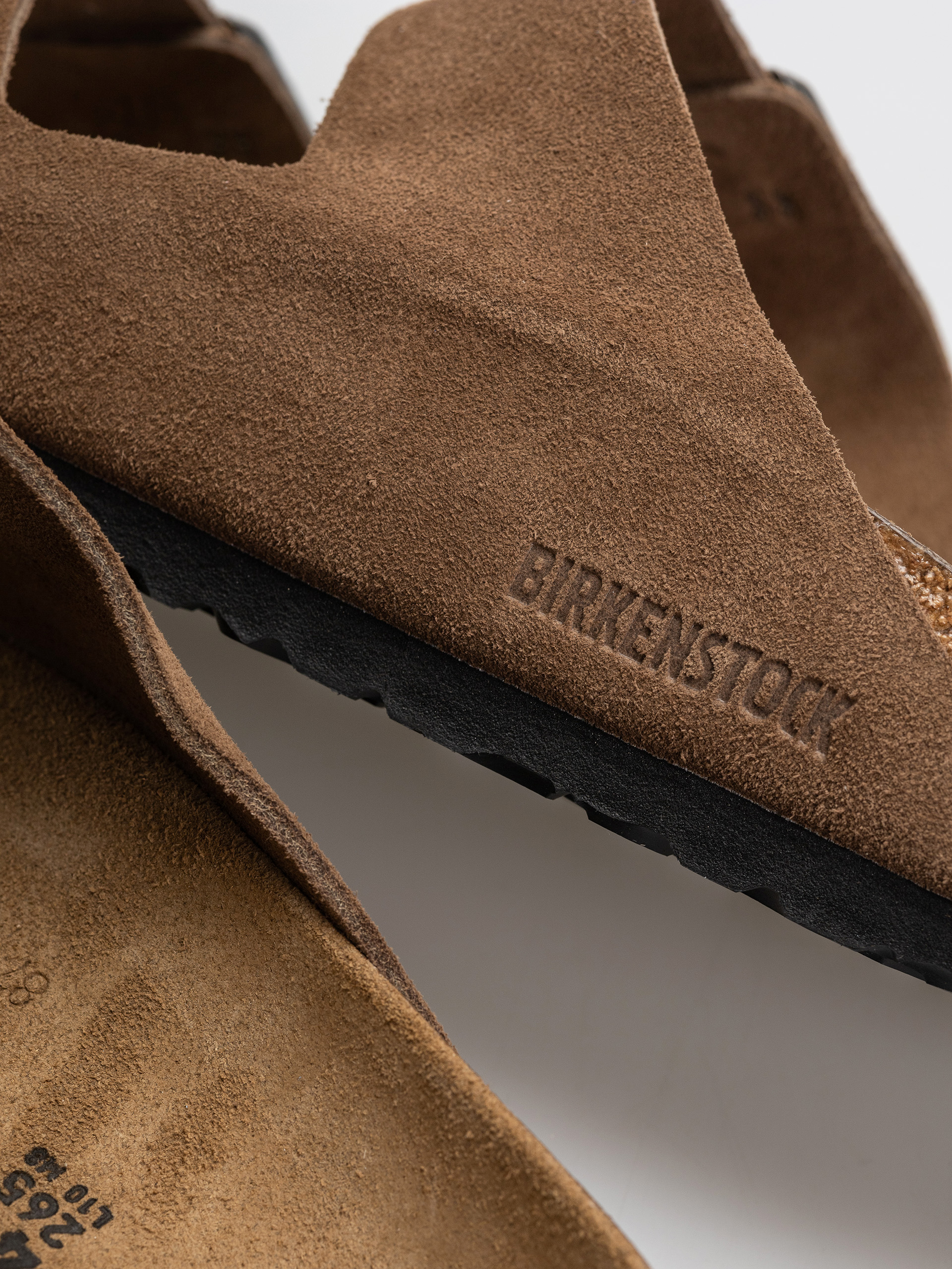 Чехли Birkenstock Arizona Suede Leather Regular (dark tea)