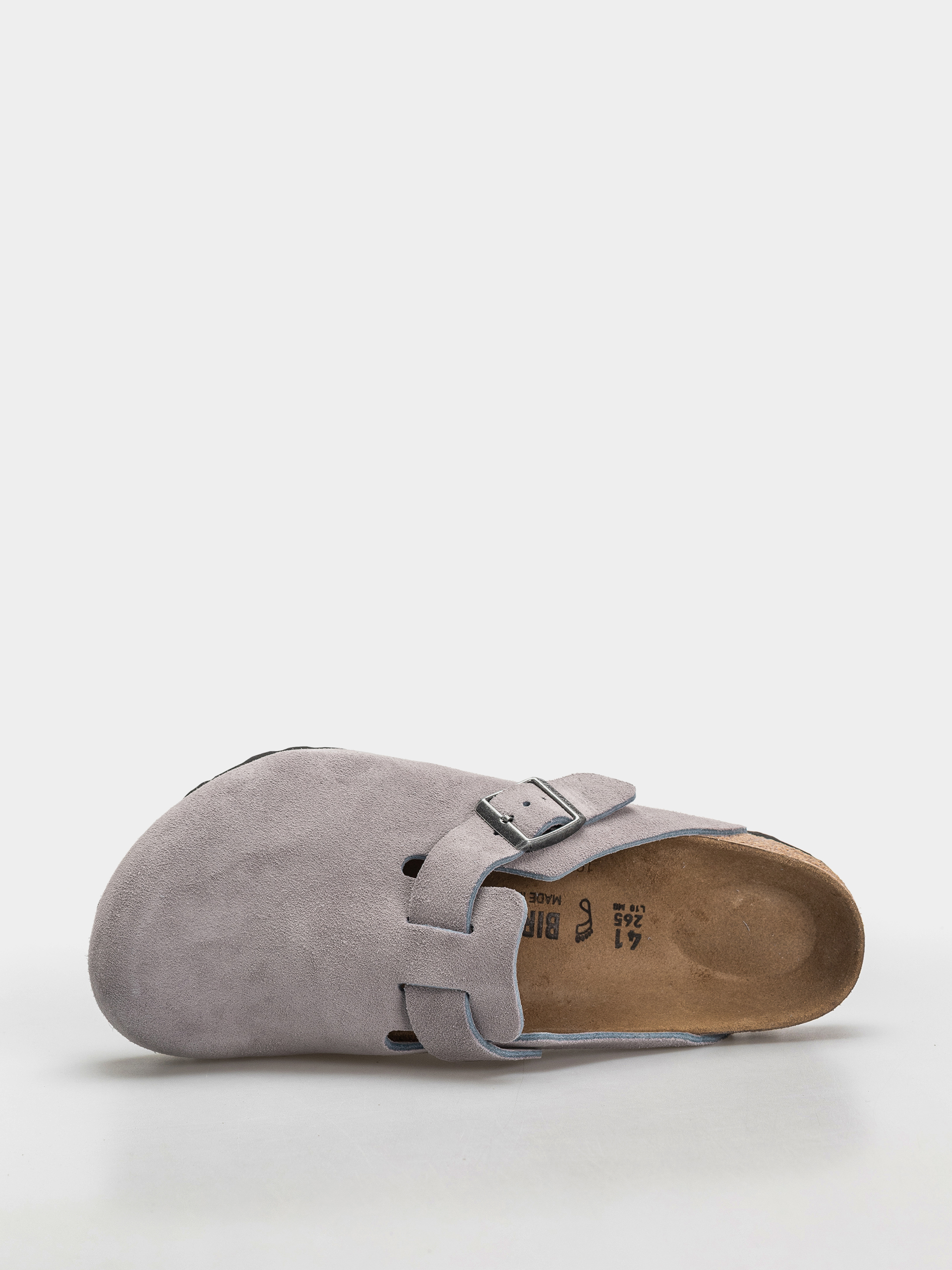 Чехли Birkenstock Boston Suede Leather Regular (lavender sky)