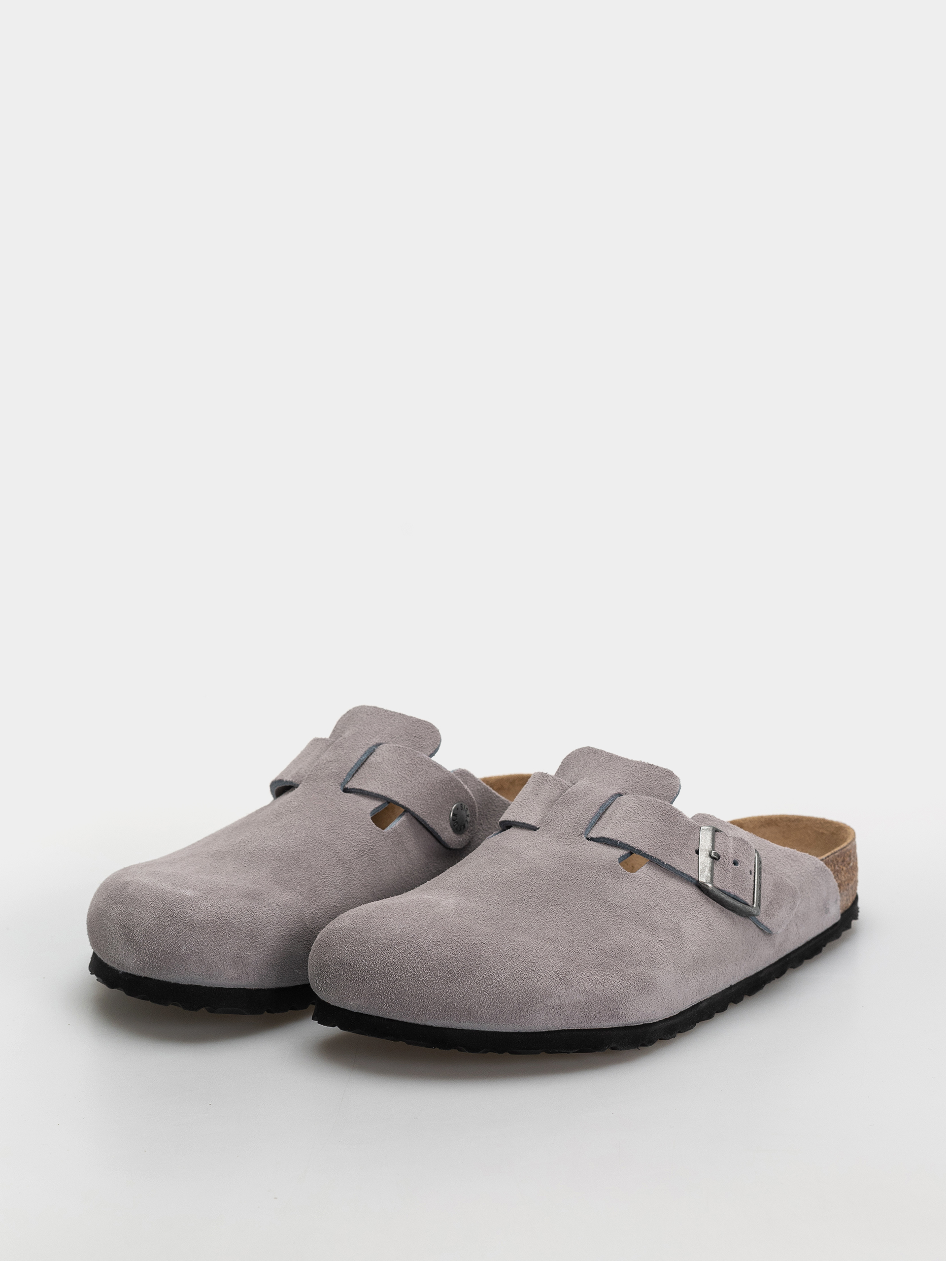 Чехли Birkenstock Boston Suede Leather Regular (lavender sky)