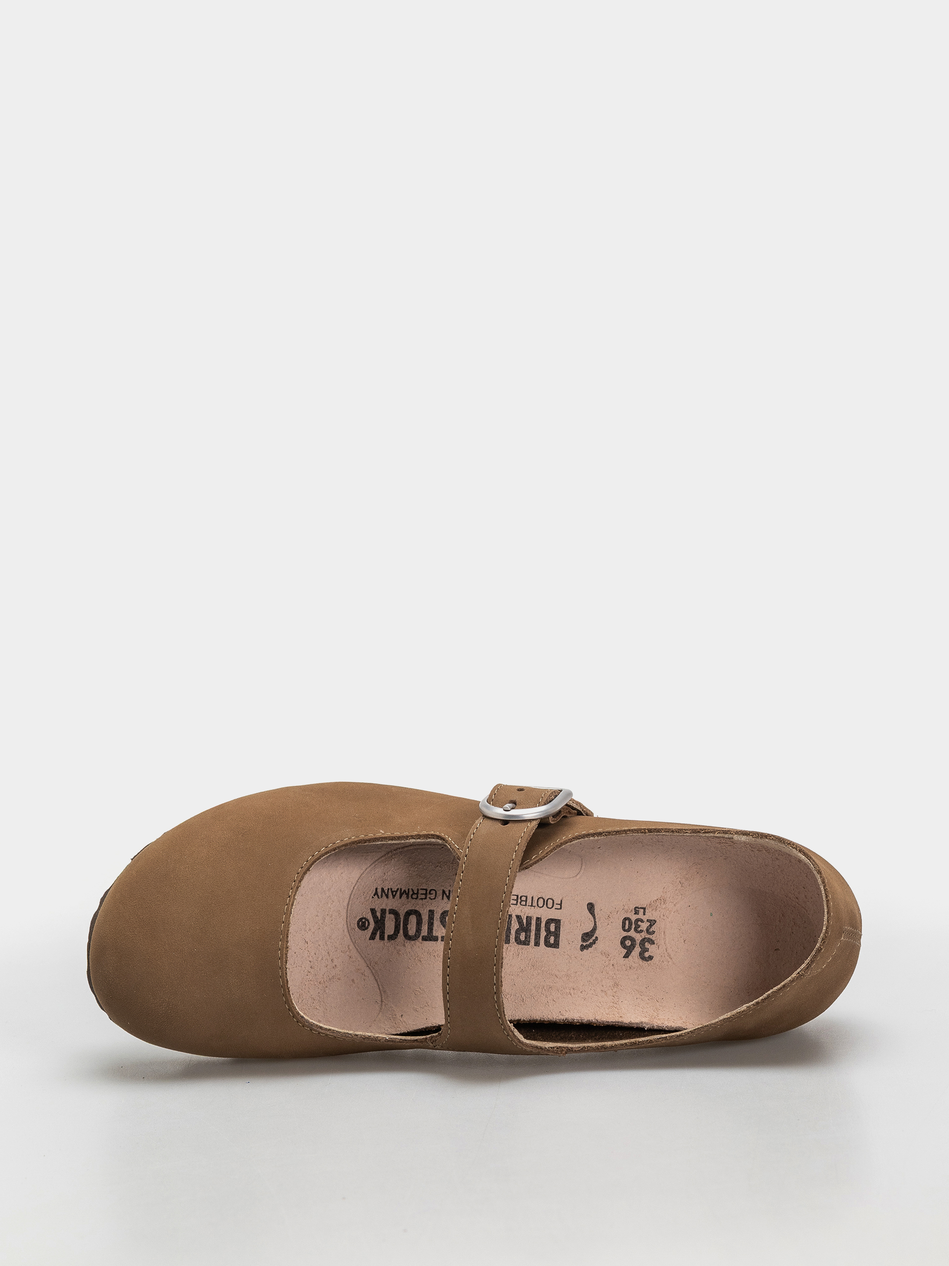 Чехли Birkenstock Santa Clarita Nubuck Leather Narrow Wmn (dark tea)