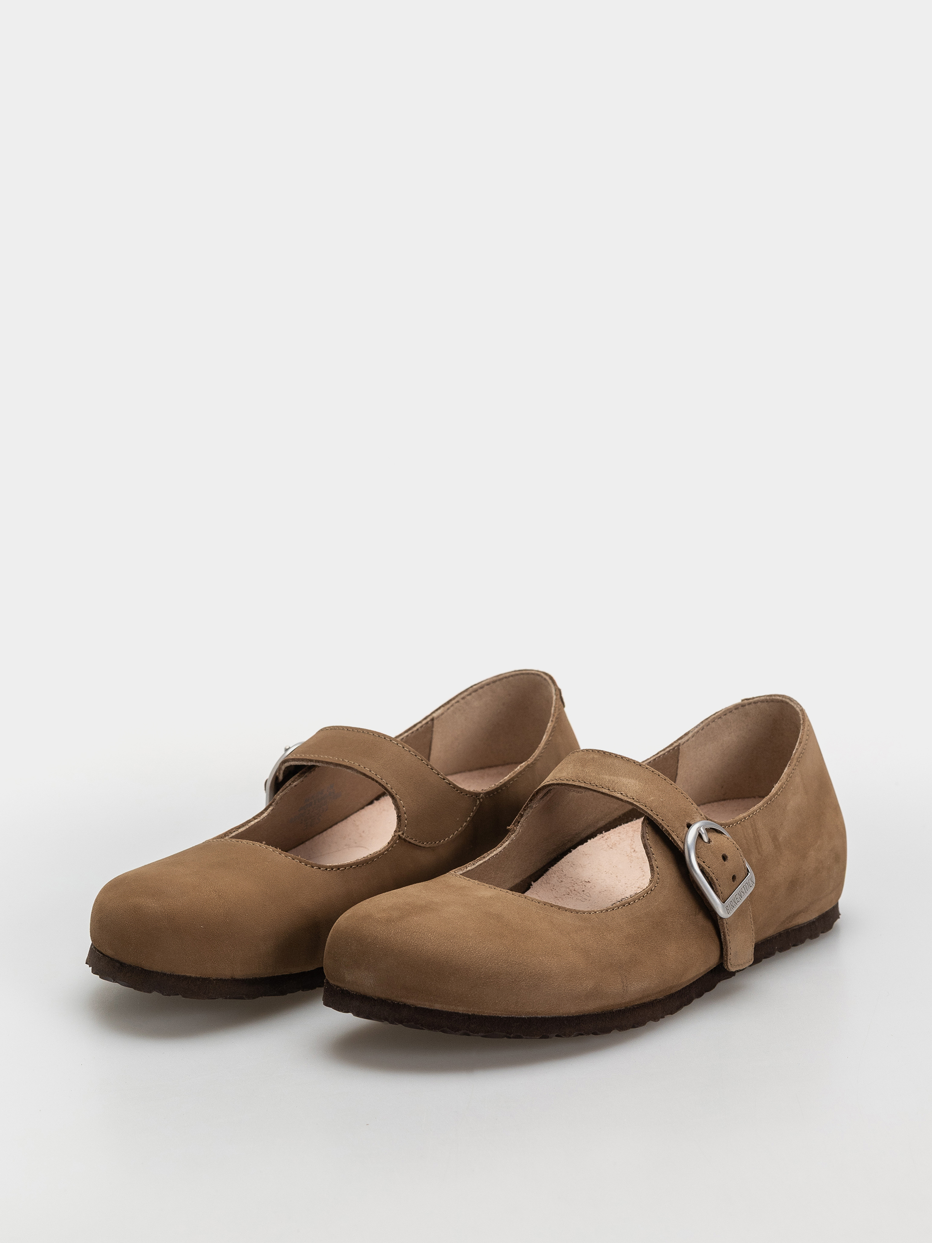 Чехли Birkenstock Santa Clarita Nubuck Leather Narrow Wmn (dark tea)