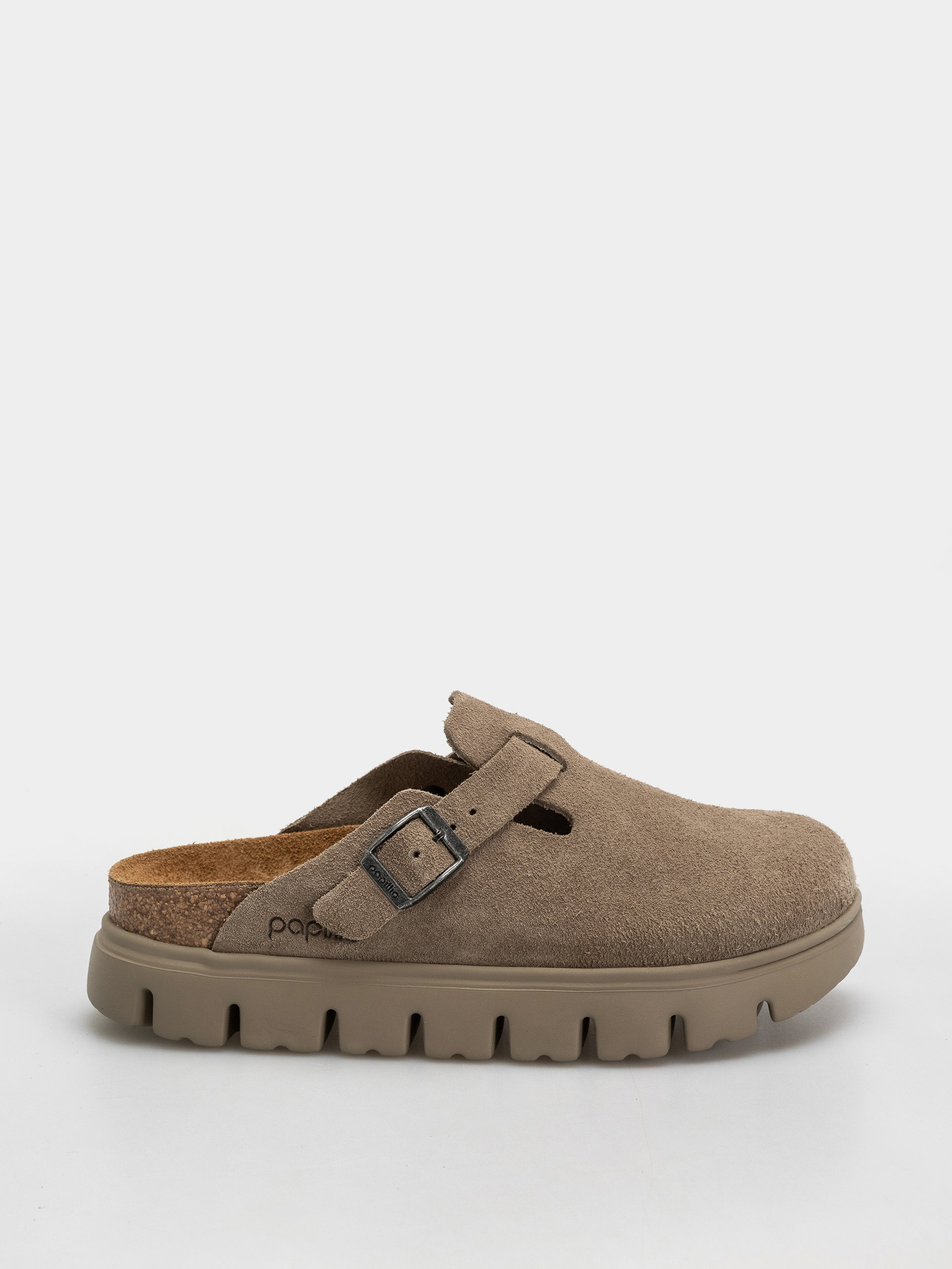 Чехли Birkenstock Boston Chunky Suede Leather Narrow Wmn