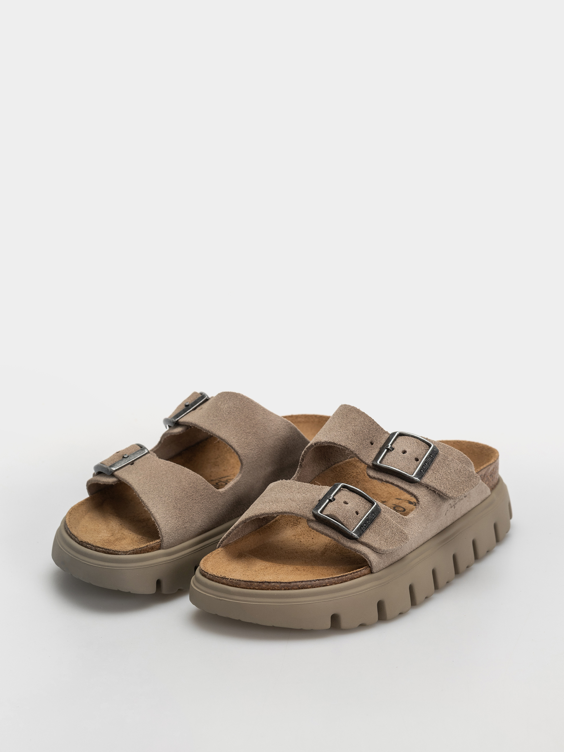 Чехли Birkenstock Arizona Chunky Suede Leather Narrow Wmn (taupe tonal)